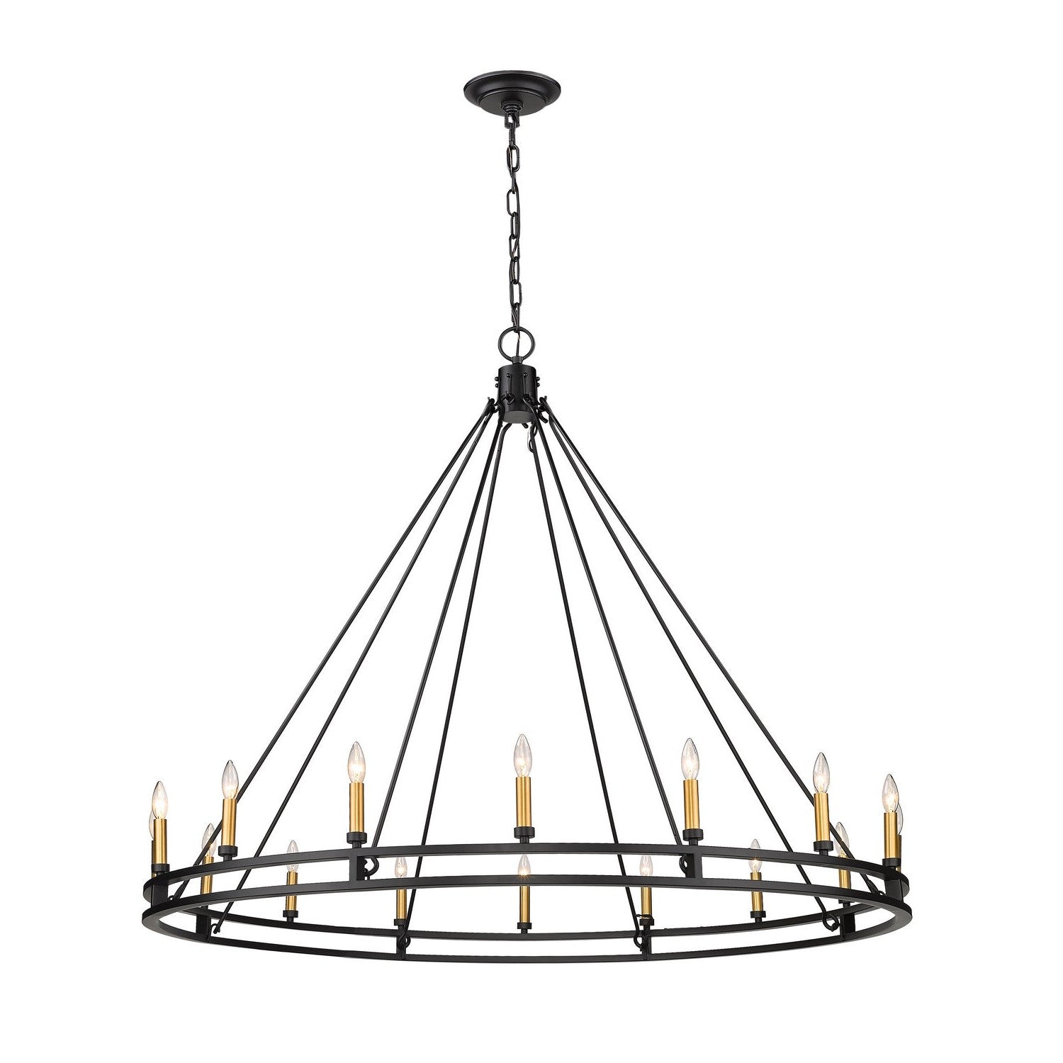 Z-Lite - 4005-16MB - 16 Light Chandelier - Dennison - Matte Black