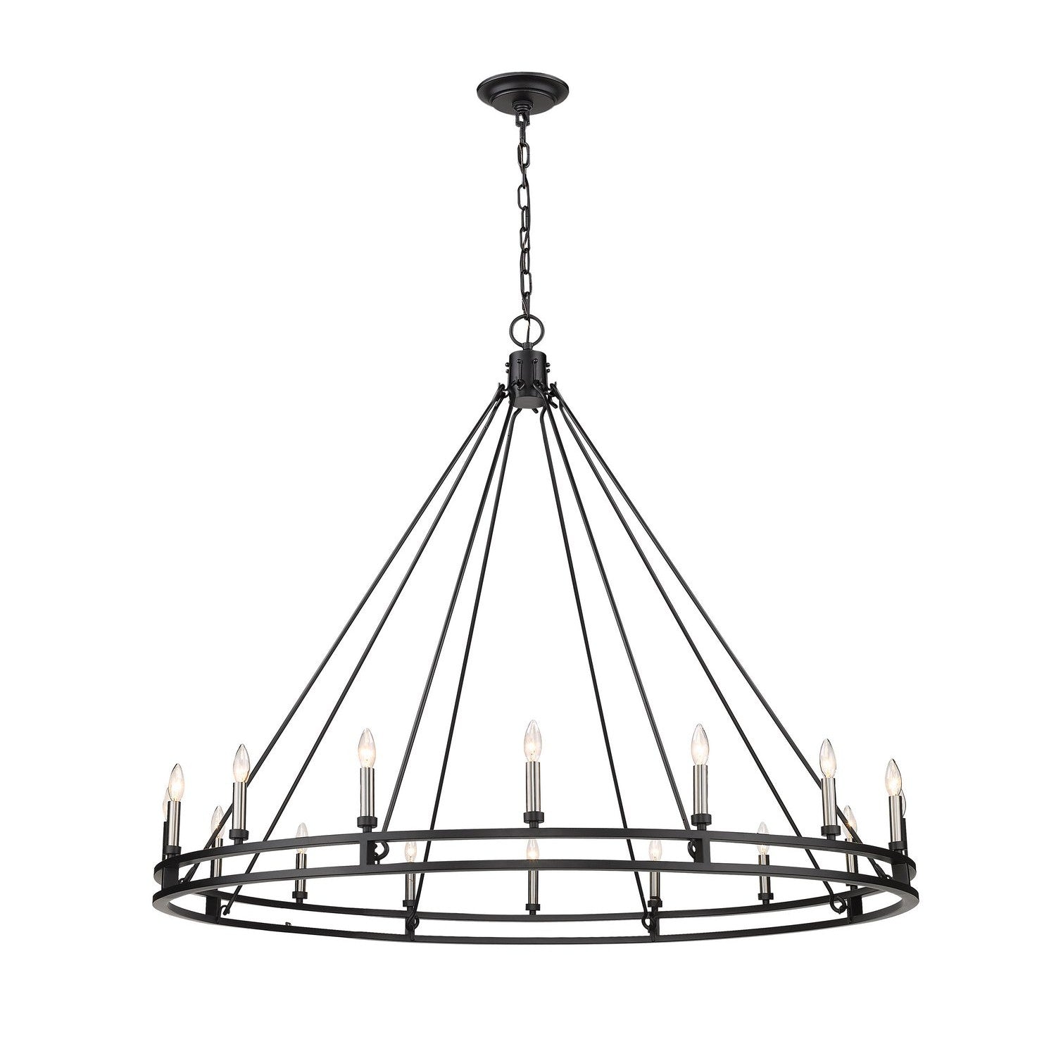 Z-Lite - 4005-16MB - 16 Light Chandelier - Dennison - Matte Black