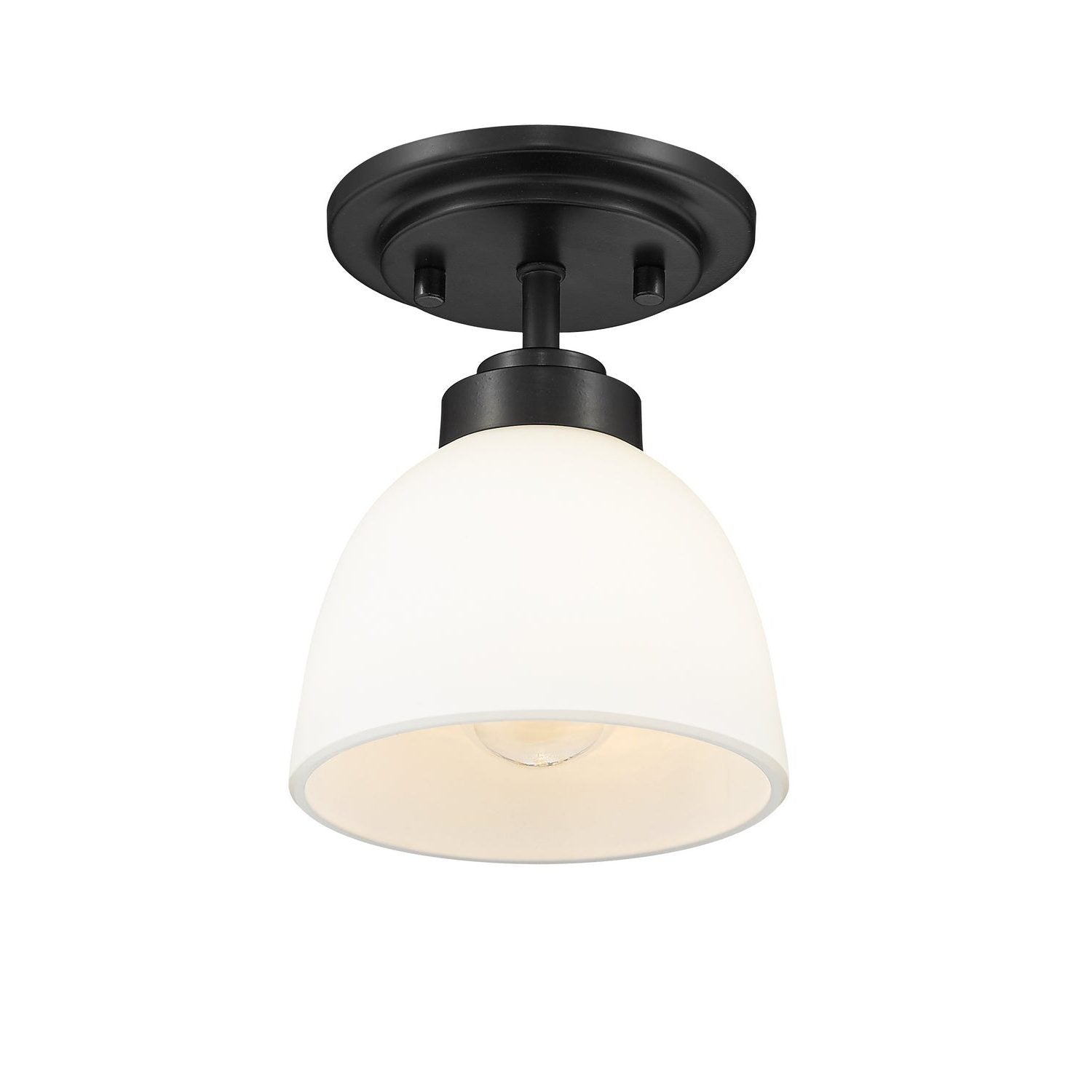 Z-Lite - 443F1-MB - One Light Flush Mount - Ashton - Matte Black