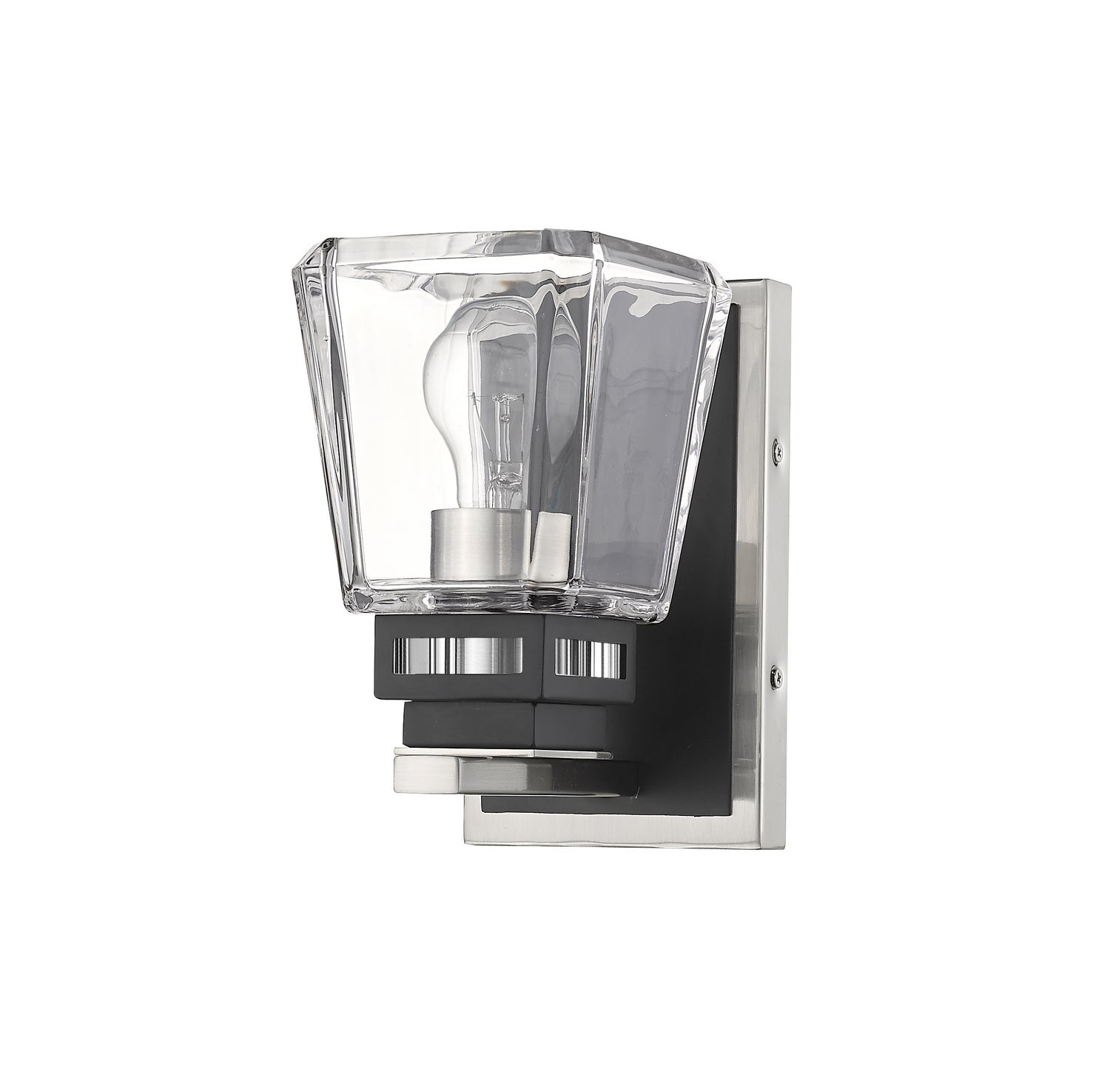 Z-Lite - 474-1S-BN-MB - One Light Wall Sconce - Jackson - Brushed Nickel + Matte Black