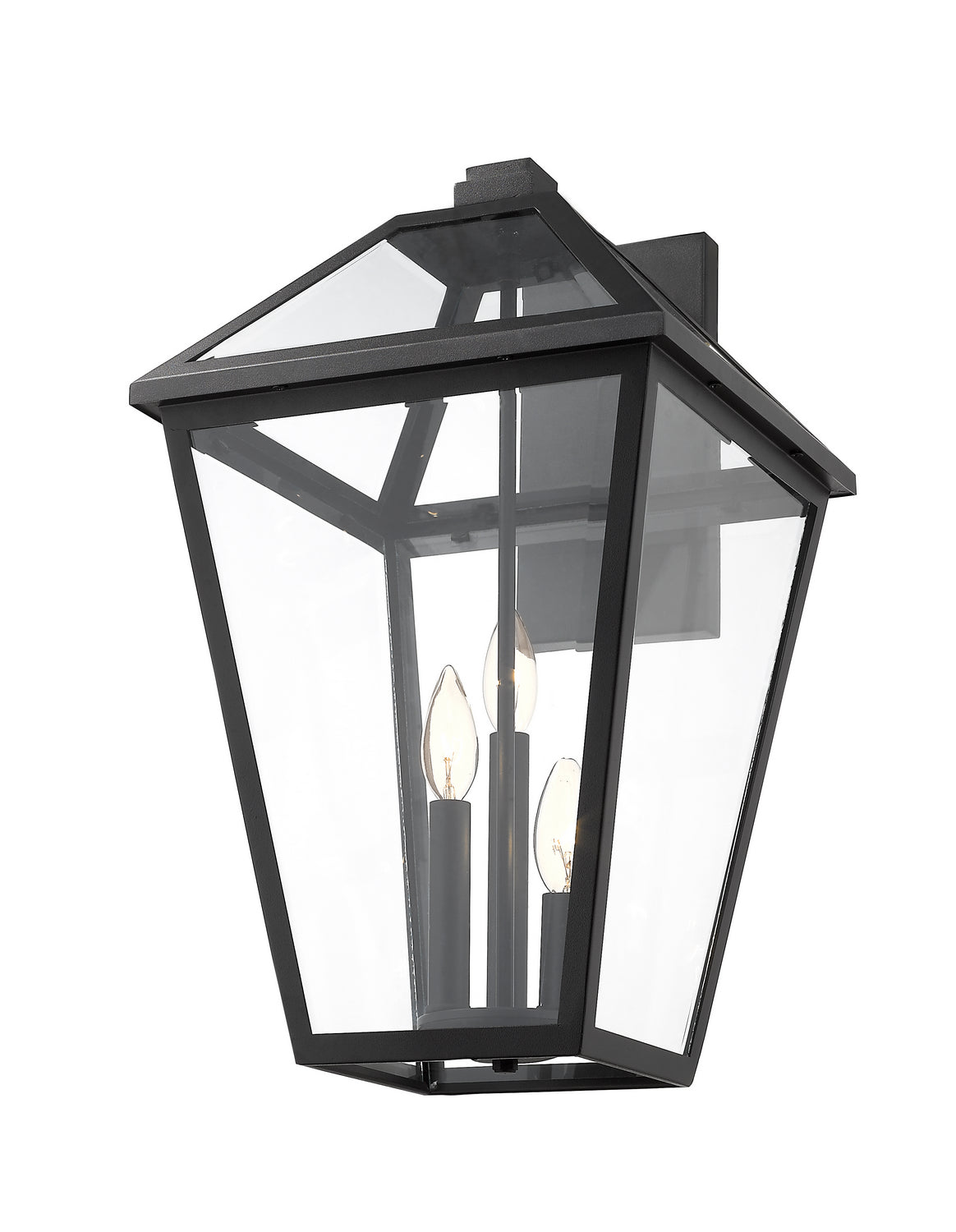 Z-Lite - 579B-BK - Three Light Outdoor Wall Light - Talbot - Black