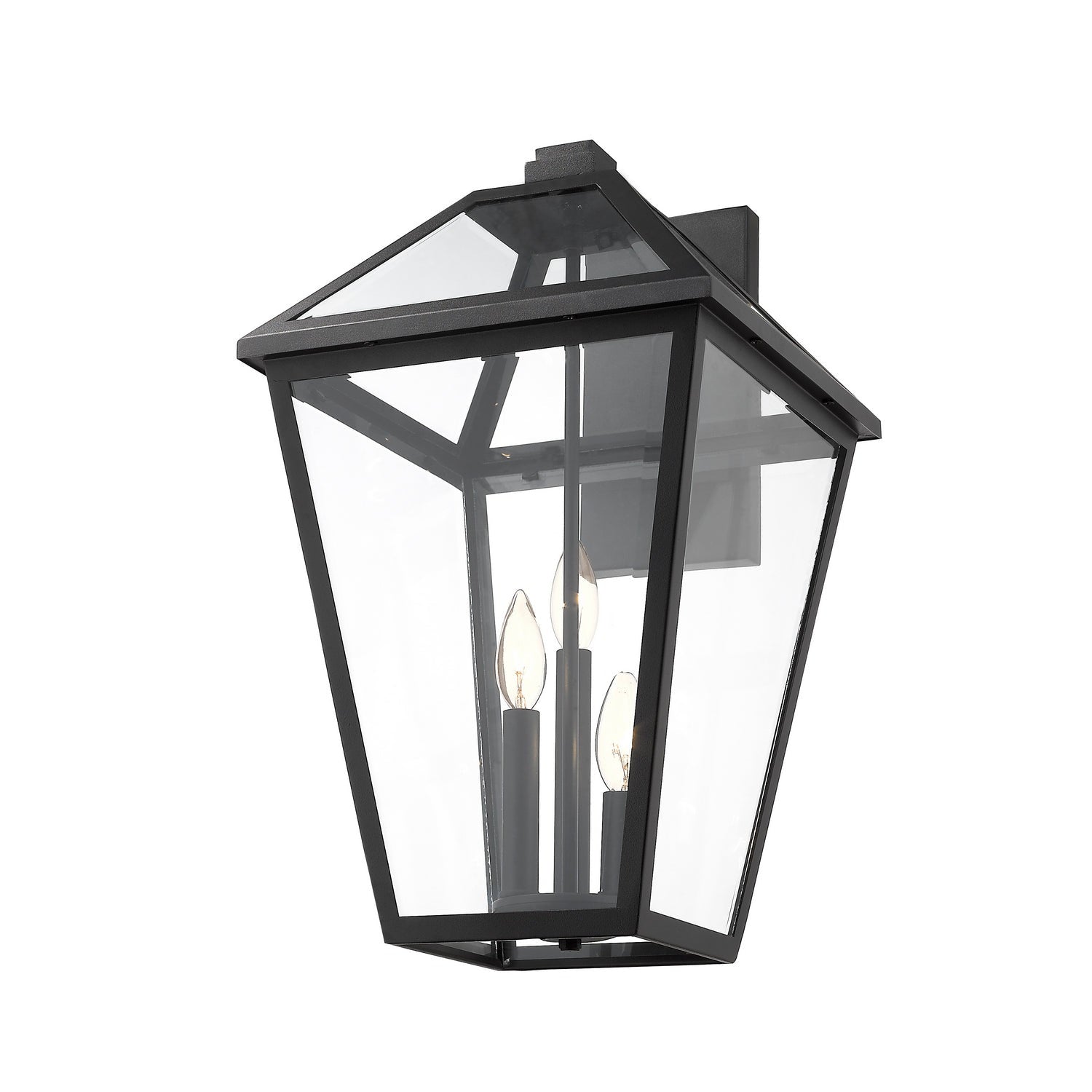 Z-Lite - 579B-BK - Three Light Outdoor Wall Light - Talbot - Black