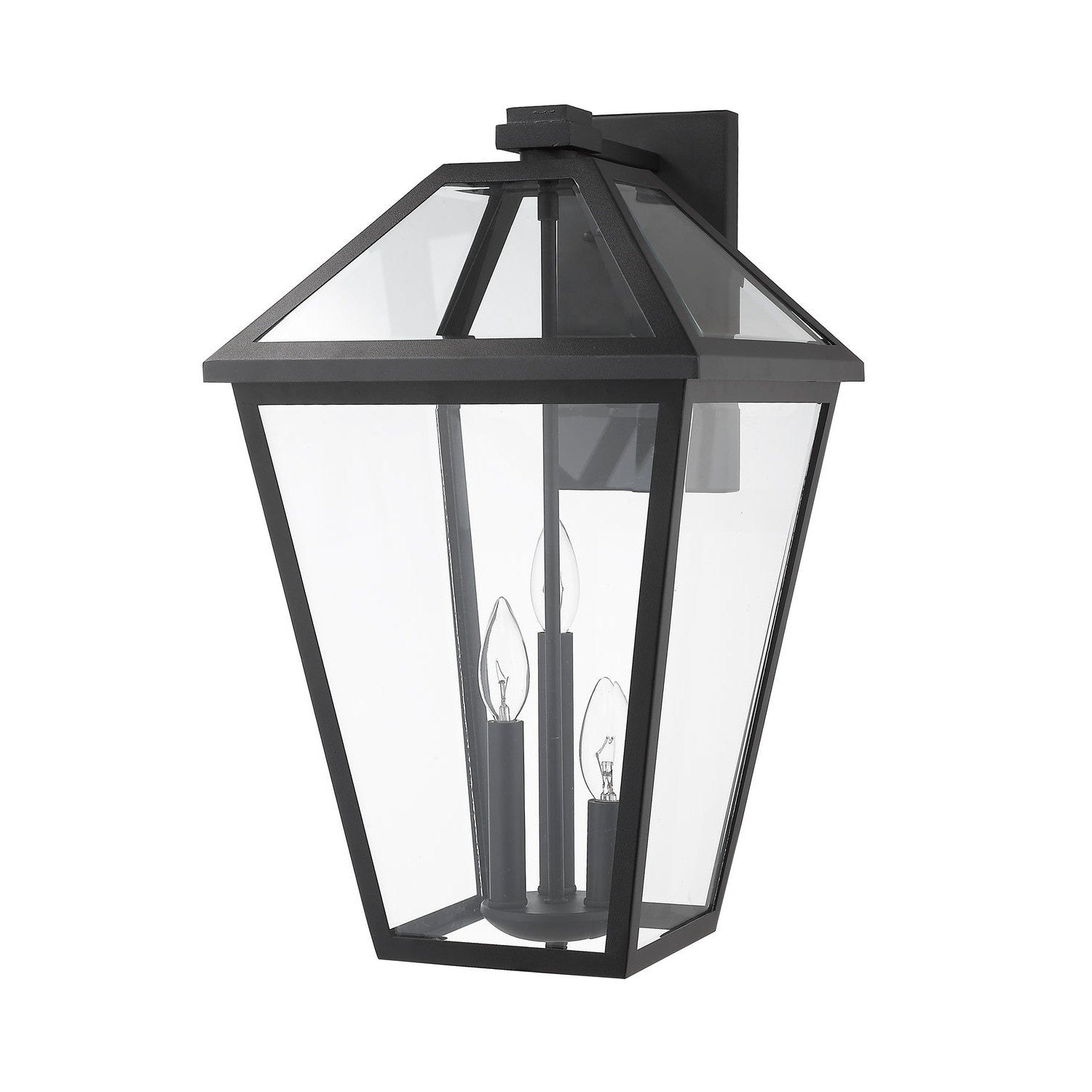 Z-Lite - 579B-BK - Three Light Outdoor Wall Light - Talbot - Black