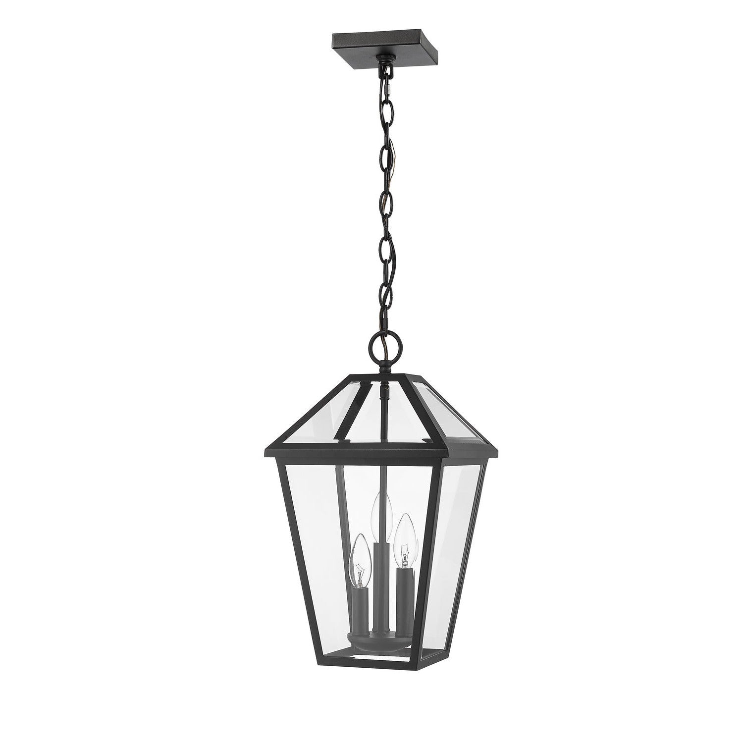 Z-Lite - 579CHB-BK - Three Light Outdoor Chain Mount Ceiling Fixture - Talbot - Black