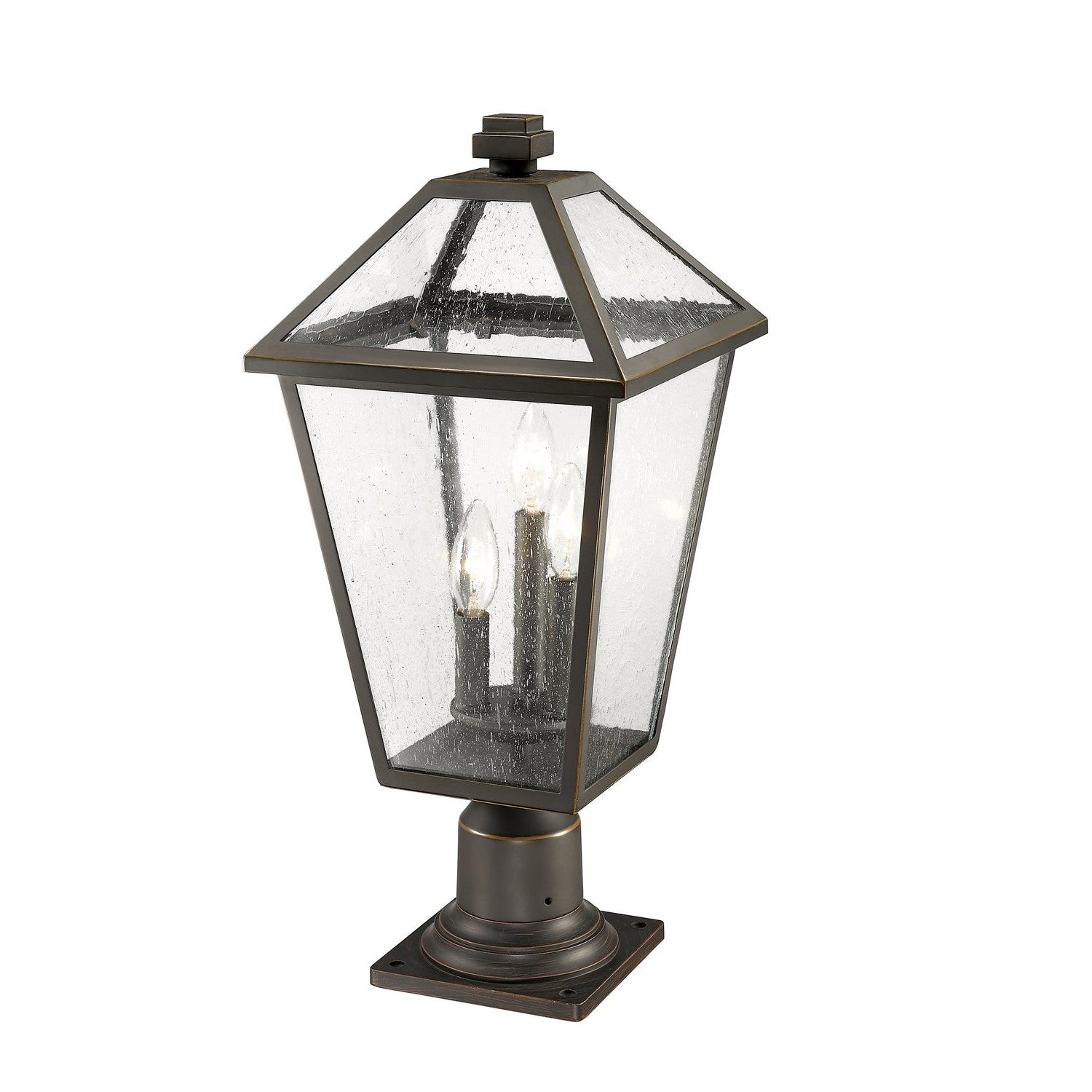 Z-Lite - 579PHBR-533PM-ORB - Three Light Outdoor Pier Mounted Fixture - Talbot - Oil Rubbed Bronze