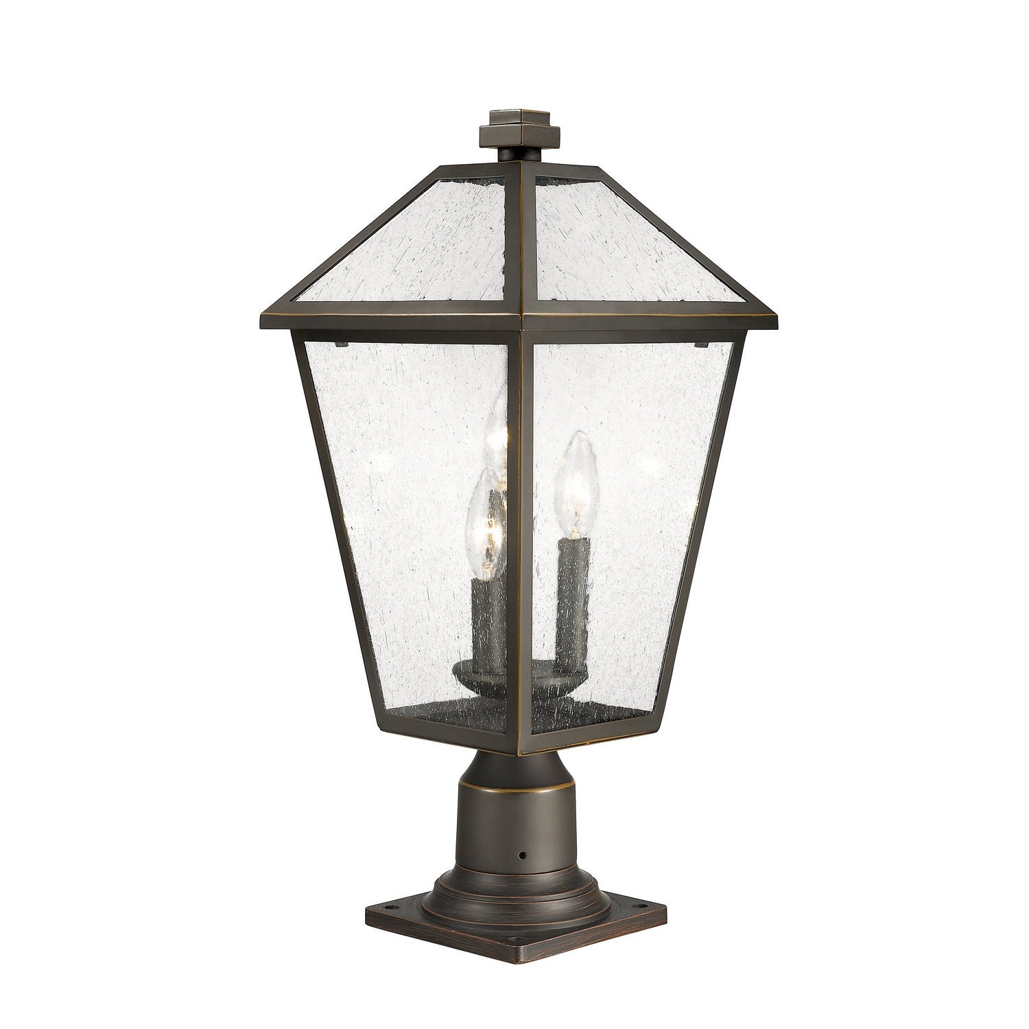 Z-Lite - 579PHBR-533PM-ORB - Three Light Outdoor Pier Mounted Fixture - Talbot - Oil Rubbed Bronze