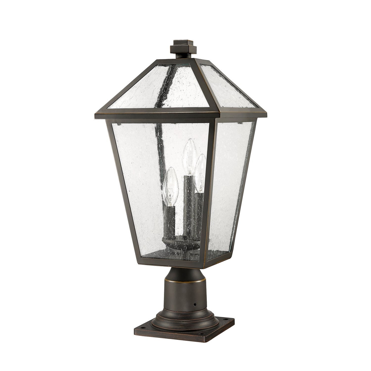 Z-Lite - 579PHBR-533PM-ORB - Three Light Outdoor Pier Mounted Fixture - Talbot - Oil Rubbed Bronze