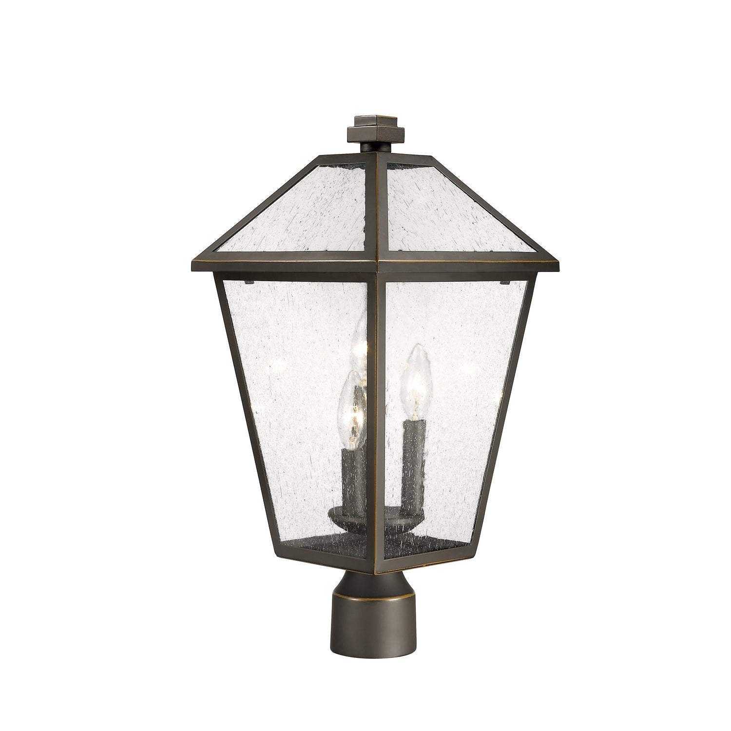 Z-Lite - 579PHBR-ORB - Three Light Outdoor Post Mount Fixture - Talbot - Oil Rubbed Bronze