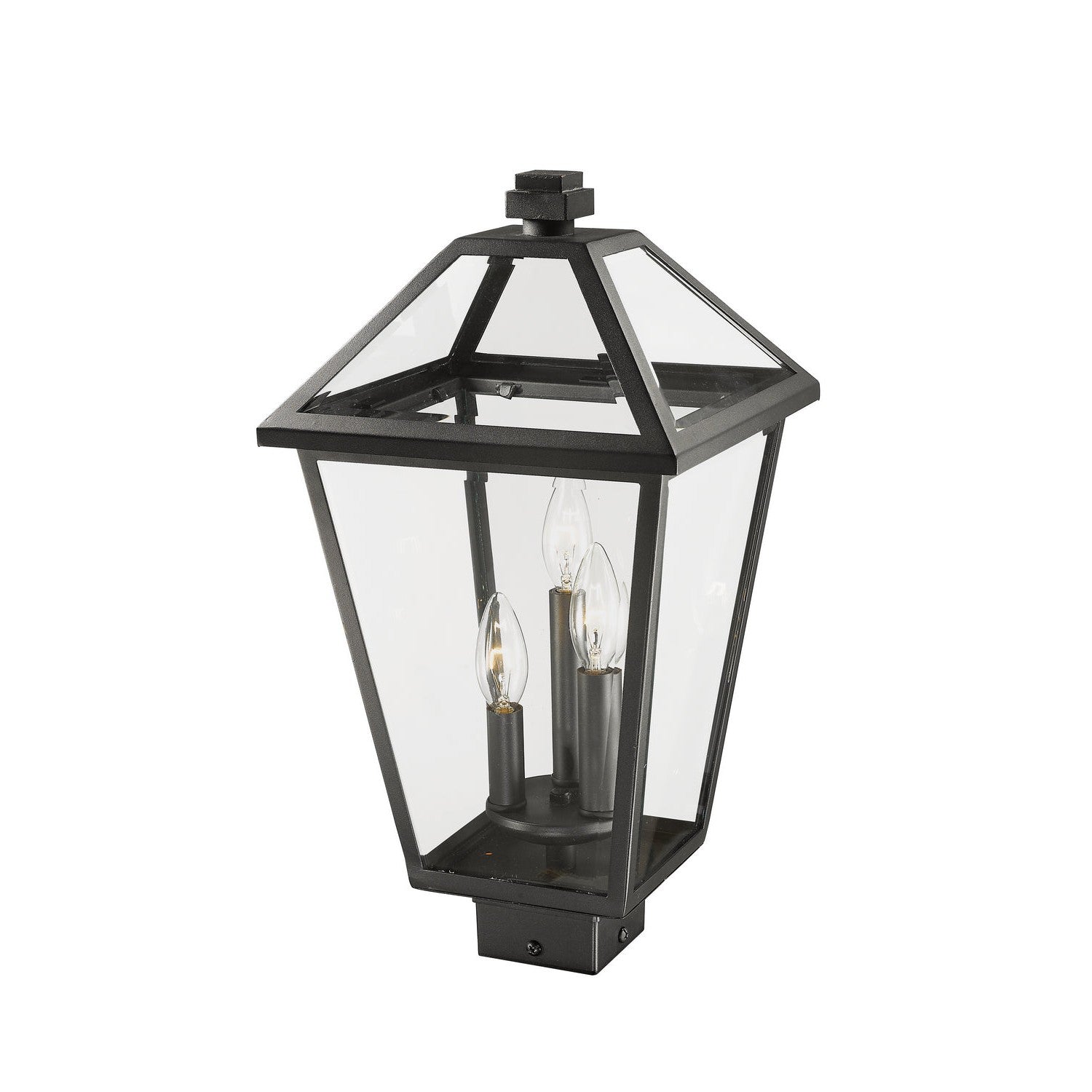 Z-Lite - 579PHBS-BK - Three Light Outdoor Post Mount Fixture - Talbot - Black