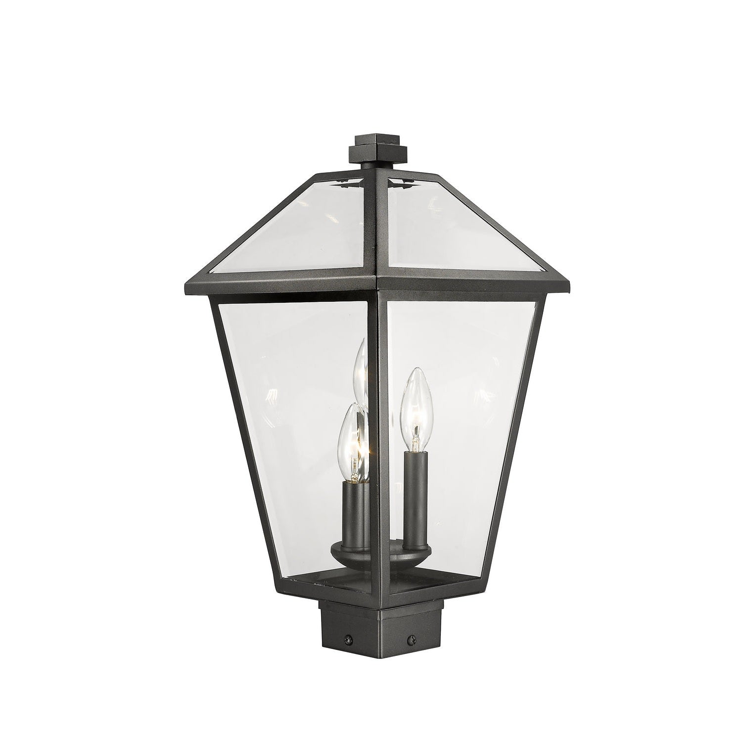 Z-Lite - 579PHBS-BK - Three Light Outdoor Post Mount Fixture - Talbot - Black