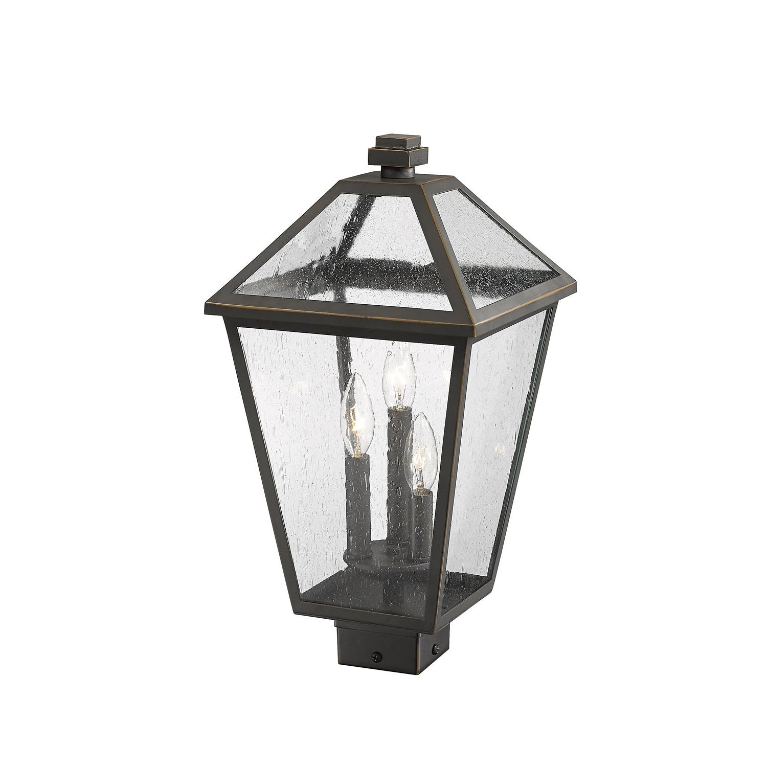 Z-Lite - 579PHBS-ORB - Three Light Outdoor Post Mount Fixture - Talbot - Oil Rubbed Bronze