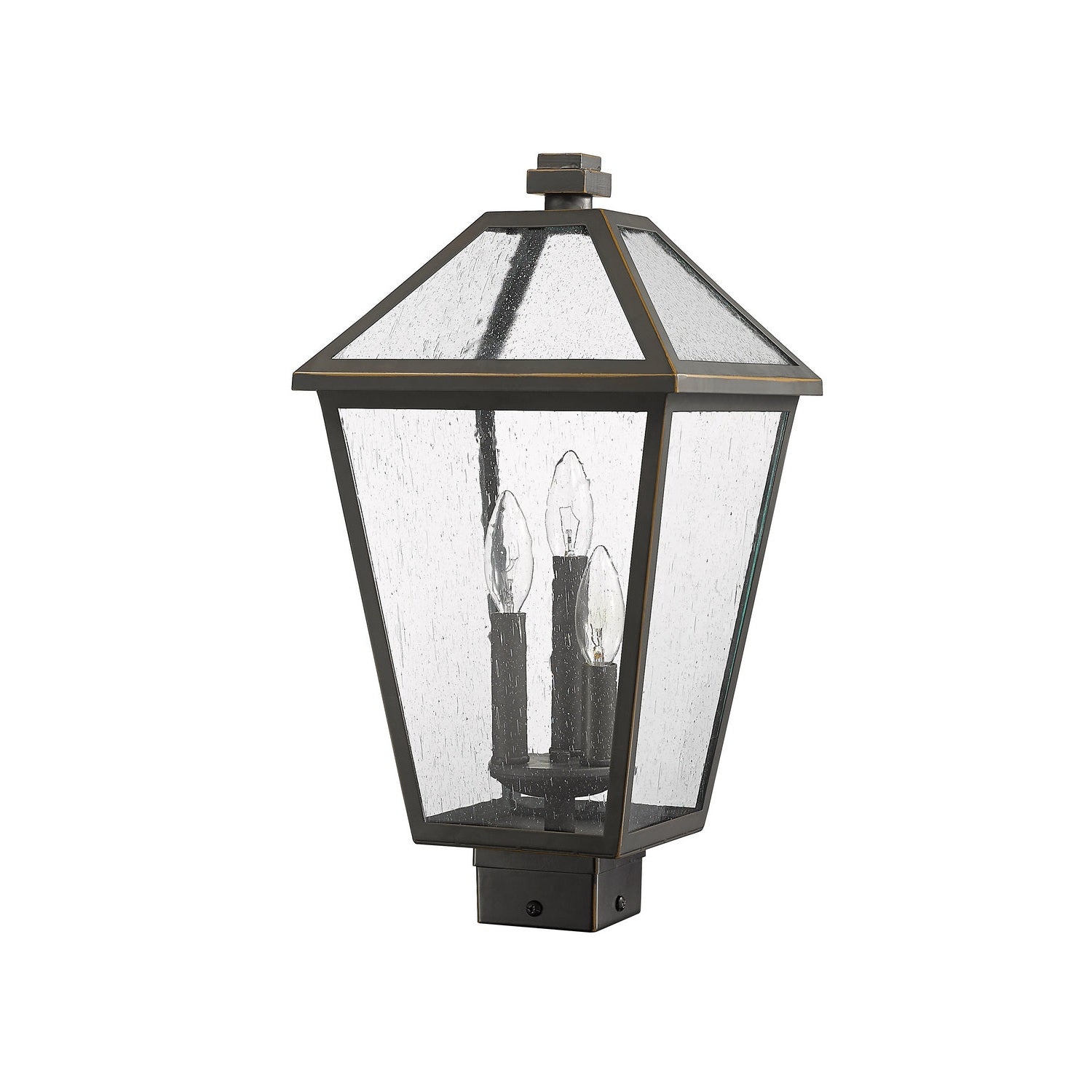 Z-Lite - 579PHBS-ORB - Three Light Outdoor Post Mount Fixture - Talbot - Oil Rubbed Bronze