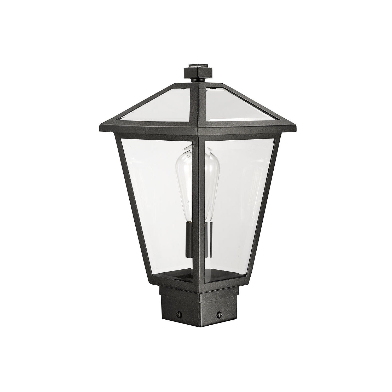 Z-Lite - 579PHMS-BK - One Light Outdoor Post Mount Fixture - Talbot - Black