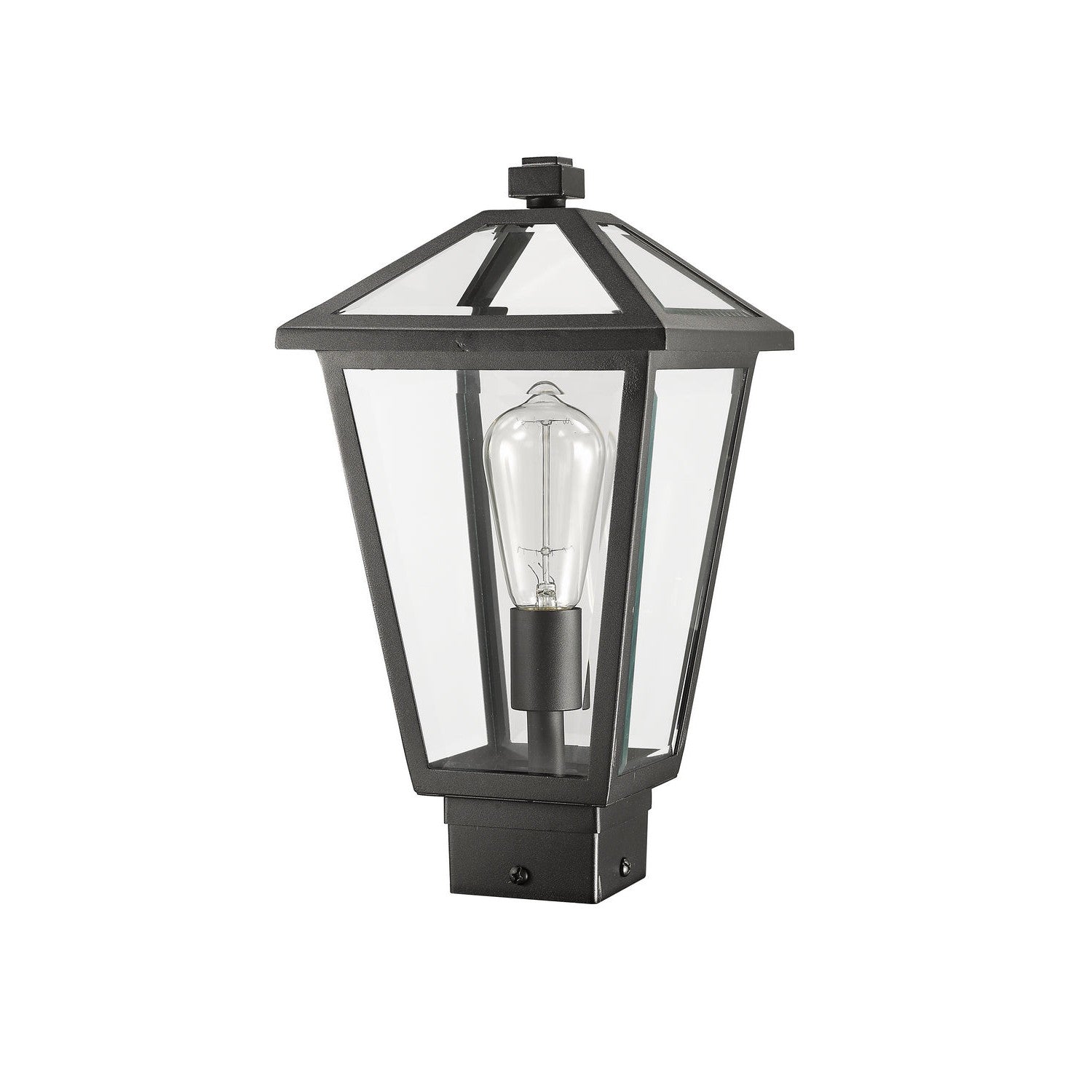 Z-Lite - 579PHMS-BK - One Light Outdoor Post Mount Fixture - Talbot - Black