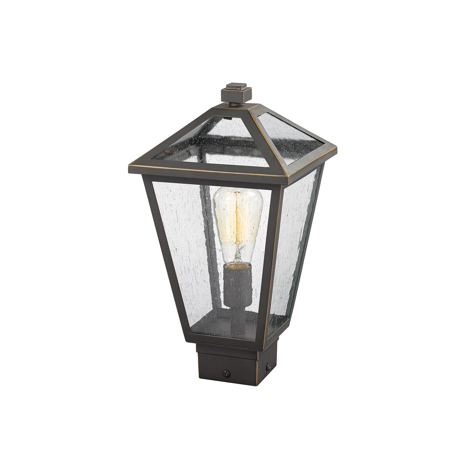 Z-Lite - 579PHMS-ORB - One Light Outdoor Post Mount Fixture - Talbot - Oil Rubbed Bronze
