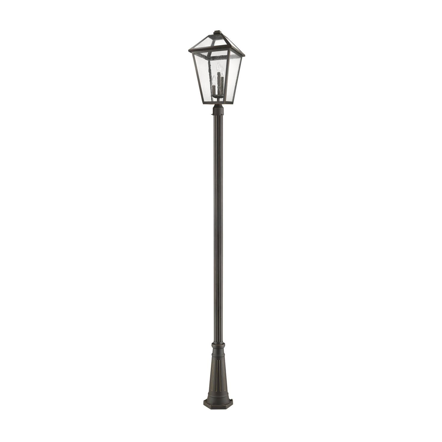 Z-Lite - 579PHXLR-519P-ORB - Three Light Outdoor Post Mounted Fixture - Talbot - Oil Rubbed Bronze