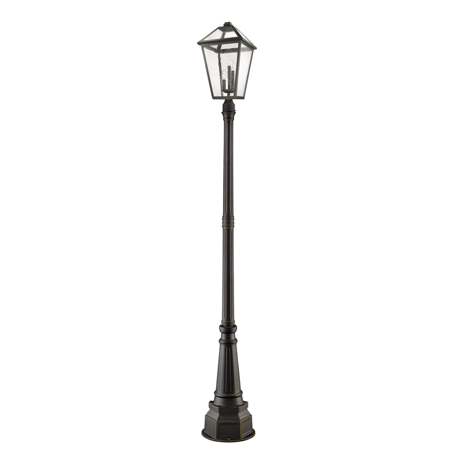 Z-Lite - 579PHXLR-564P-ORB - Three Light Outdoor Post Mounted Fixture - Talbot - Oil Rubbed Bronze