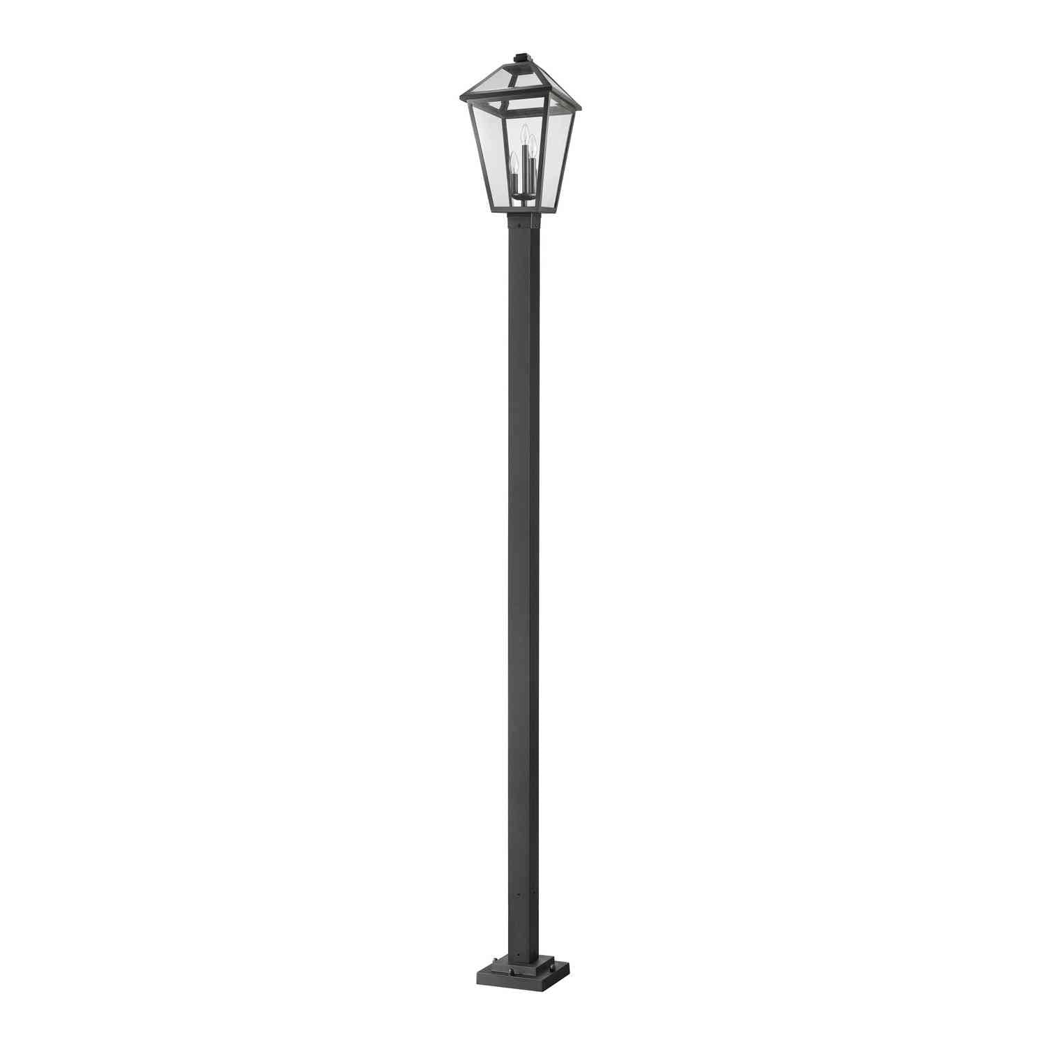 Z-Lite - 579PHXLS-536P-BK - Three Light Outdoor Post Mounted Fixture - Talbot - Black