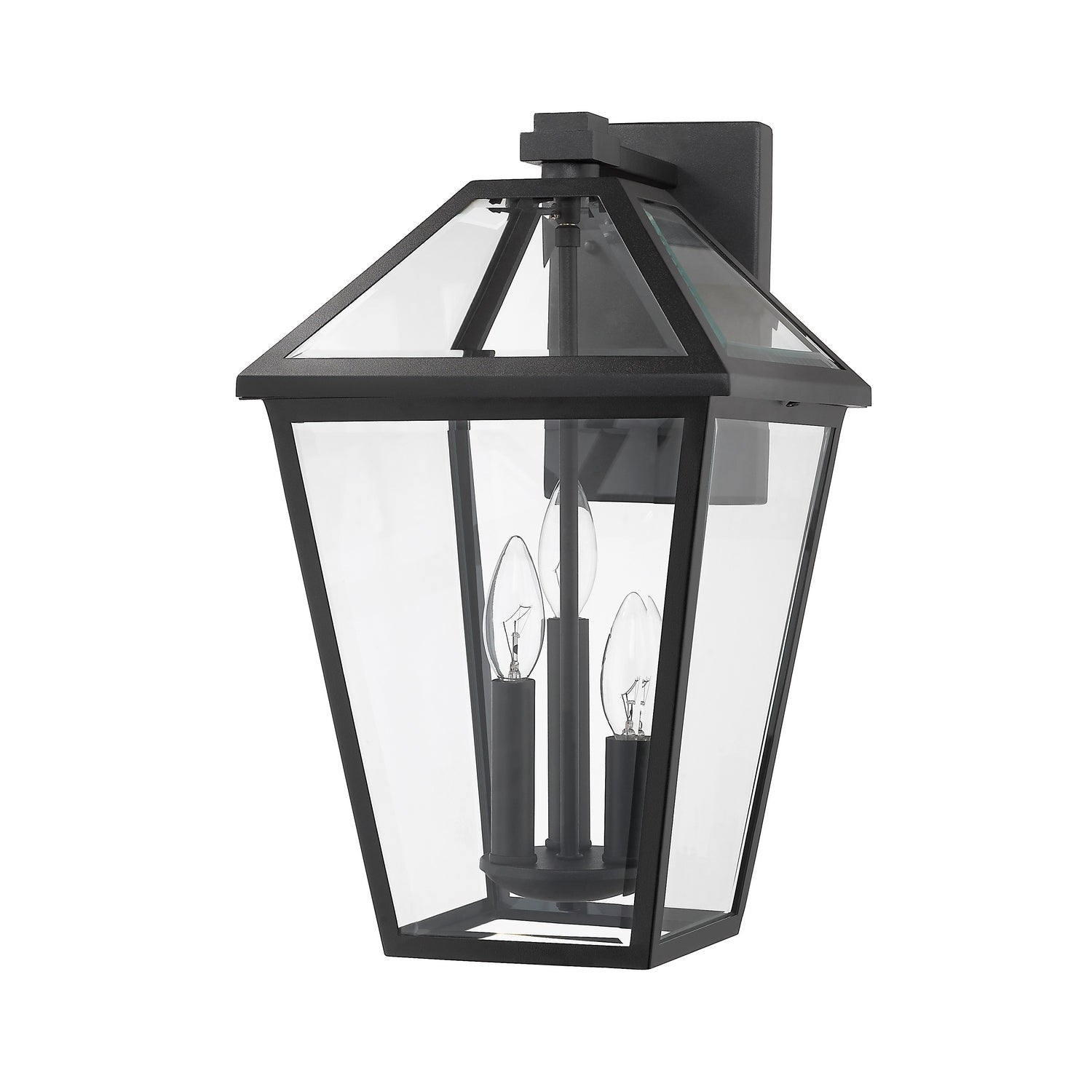 Z-Lite - 579XL-BK - Three Light Outdoor Wall Light - Talbot - Black