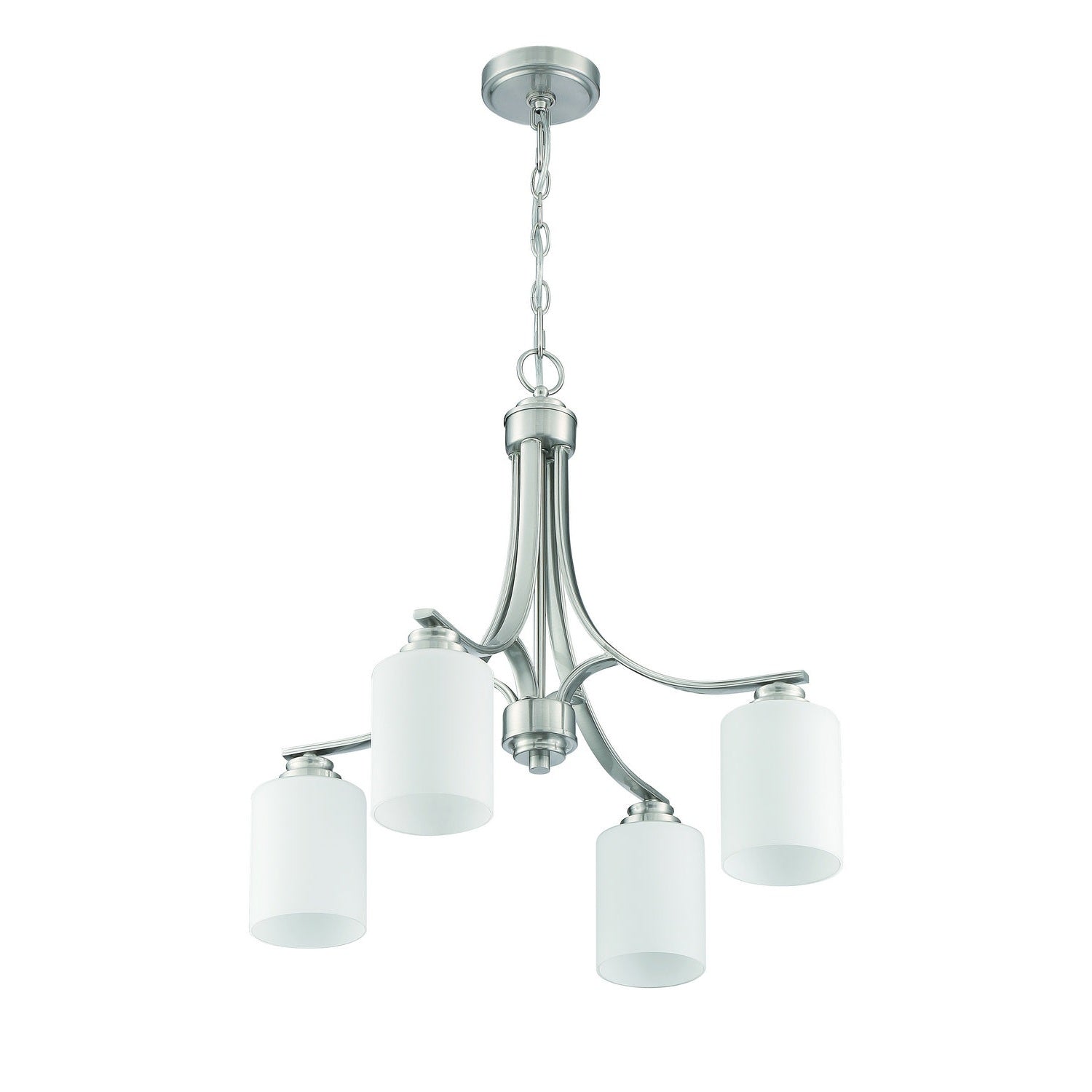 Craftmade - 50524-BNK-WG - Four Light Chandelier - Bolden - Brushed Polished Nickel