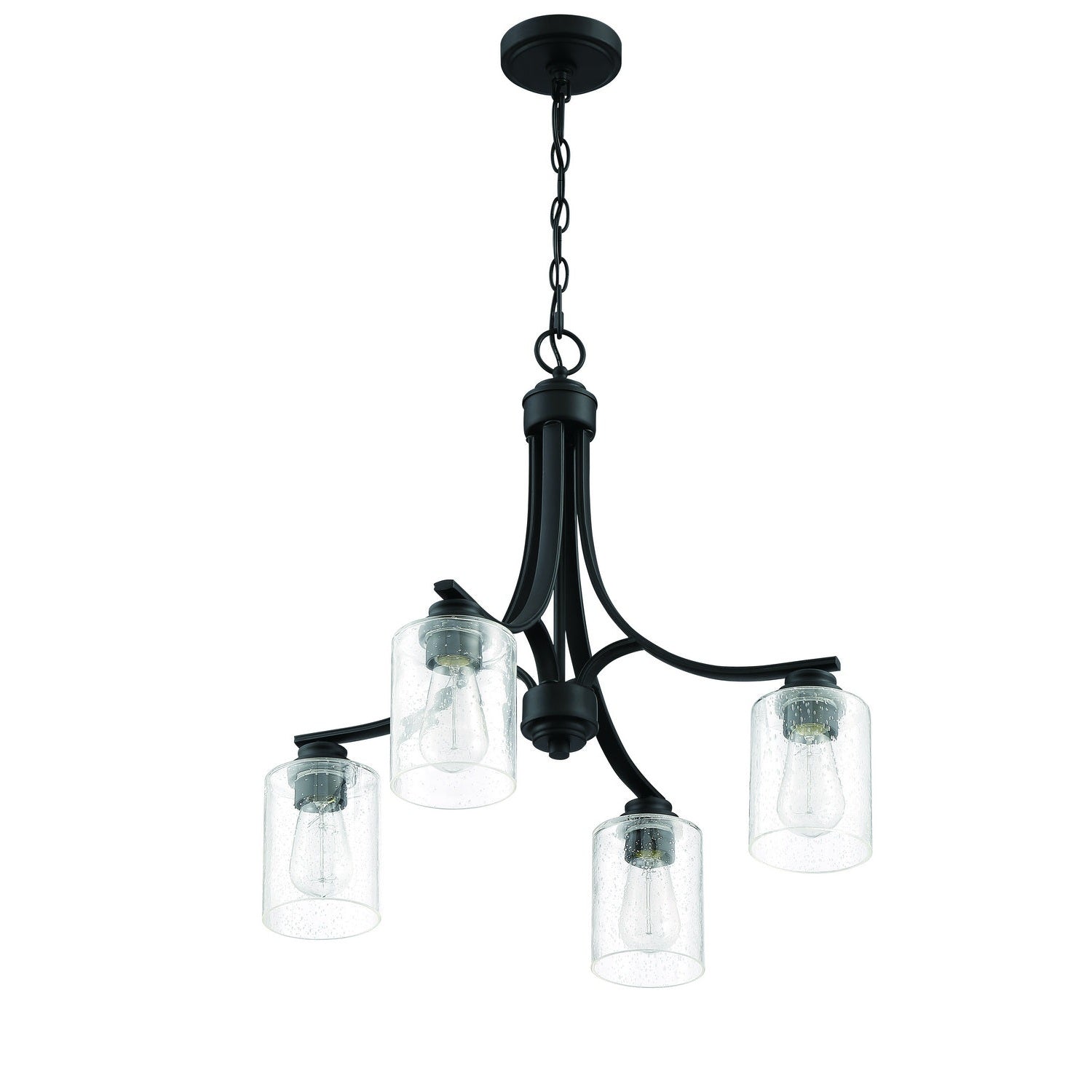 Craftmade - 50524-FB - Four Light Chandelier - Bolden - Flat Black