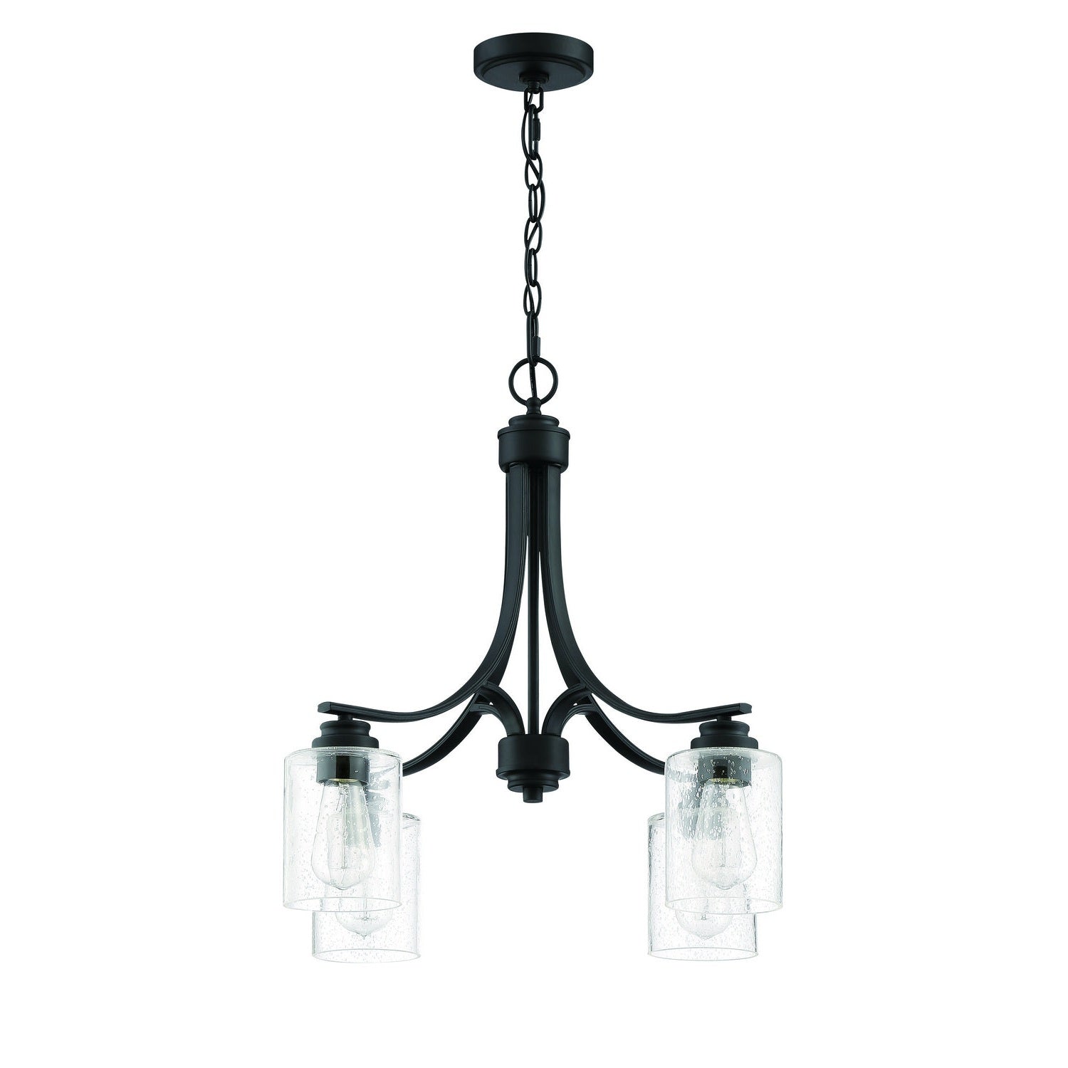 Craftmade - 50524-FB - Four Light Chandelier - Bolden - Flat Black