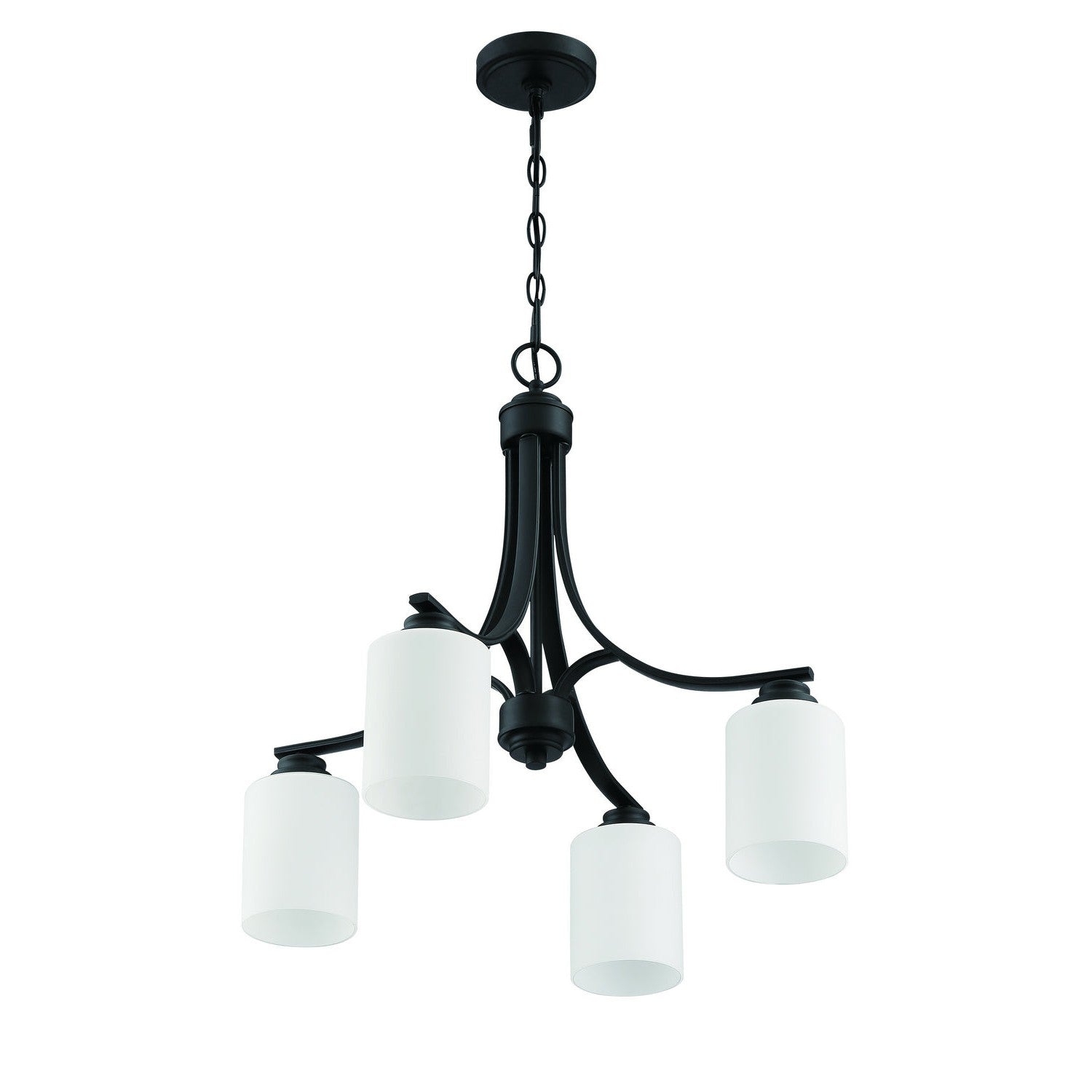 Craftmade - 50524-FB-WG - Four Light Chandelier - Bolden - Flat Black