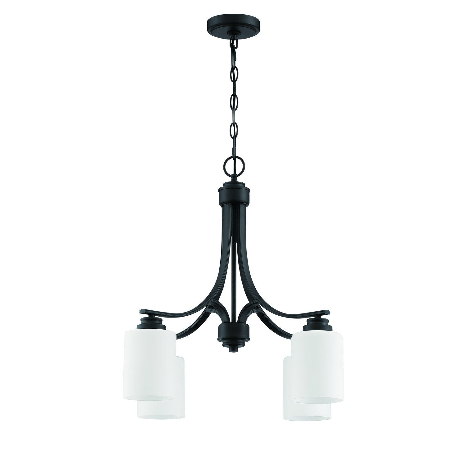 Craftmade - 50524-FB-WG - Four Light Chandelier - Bolden - Flat Black