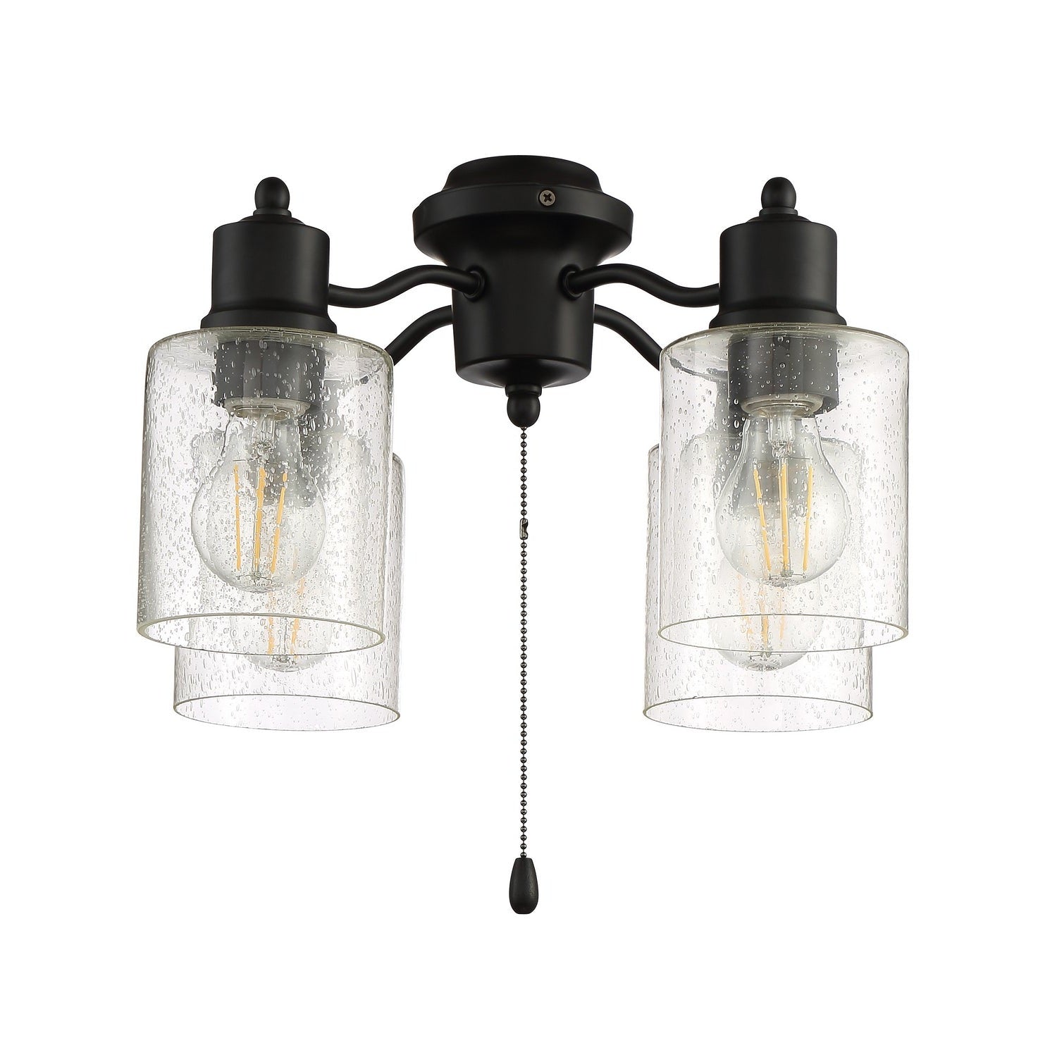 Craftmade - LK403107-FB-LED - LED Fan Light Kit - Light Kit-Armed - Flat Black