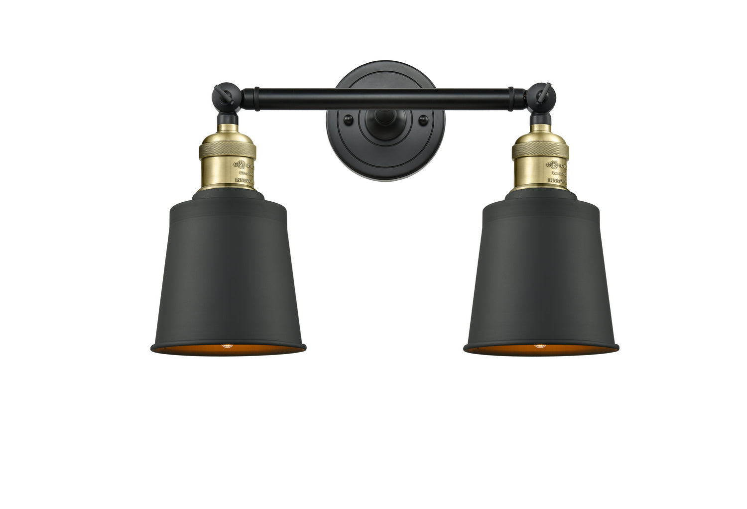 Innovations - 208L-BAB-M9-BK - Two Light Bath Vanity - Franklin Restoration - Black Antique Brass