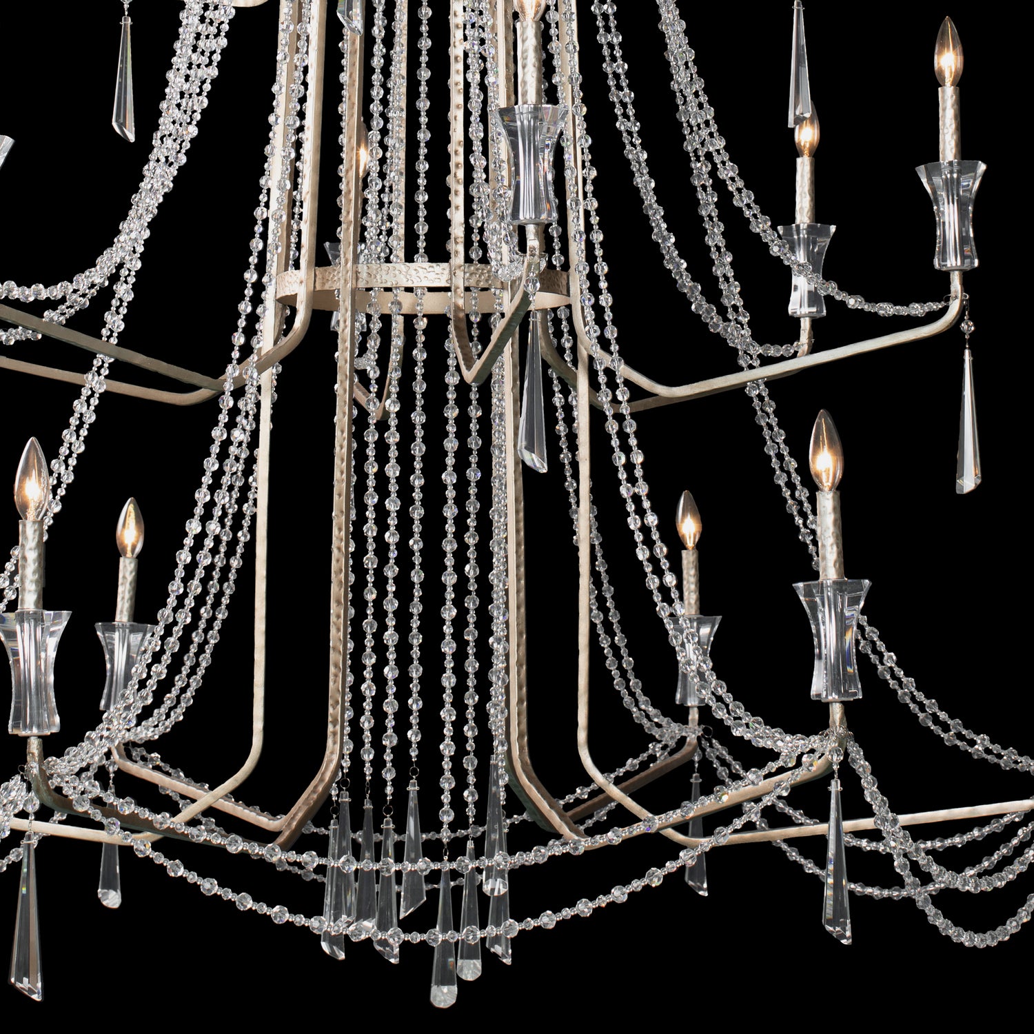 Varaluz - 270C18TR - 18 Light Chandelier - Barcelona - Transcend Silver