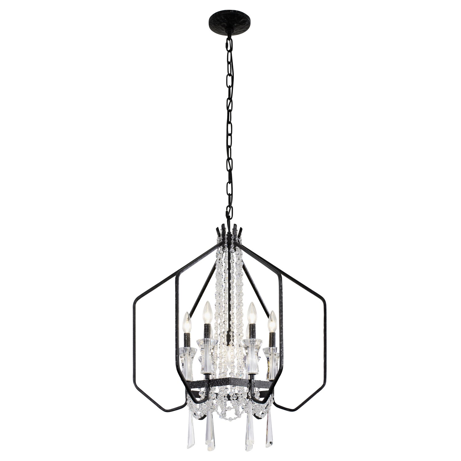 Varaluz - 270P07OX - Seven Light Pendant - Barcelona - Onyx