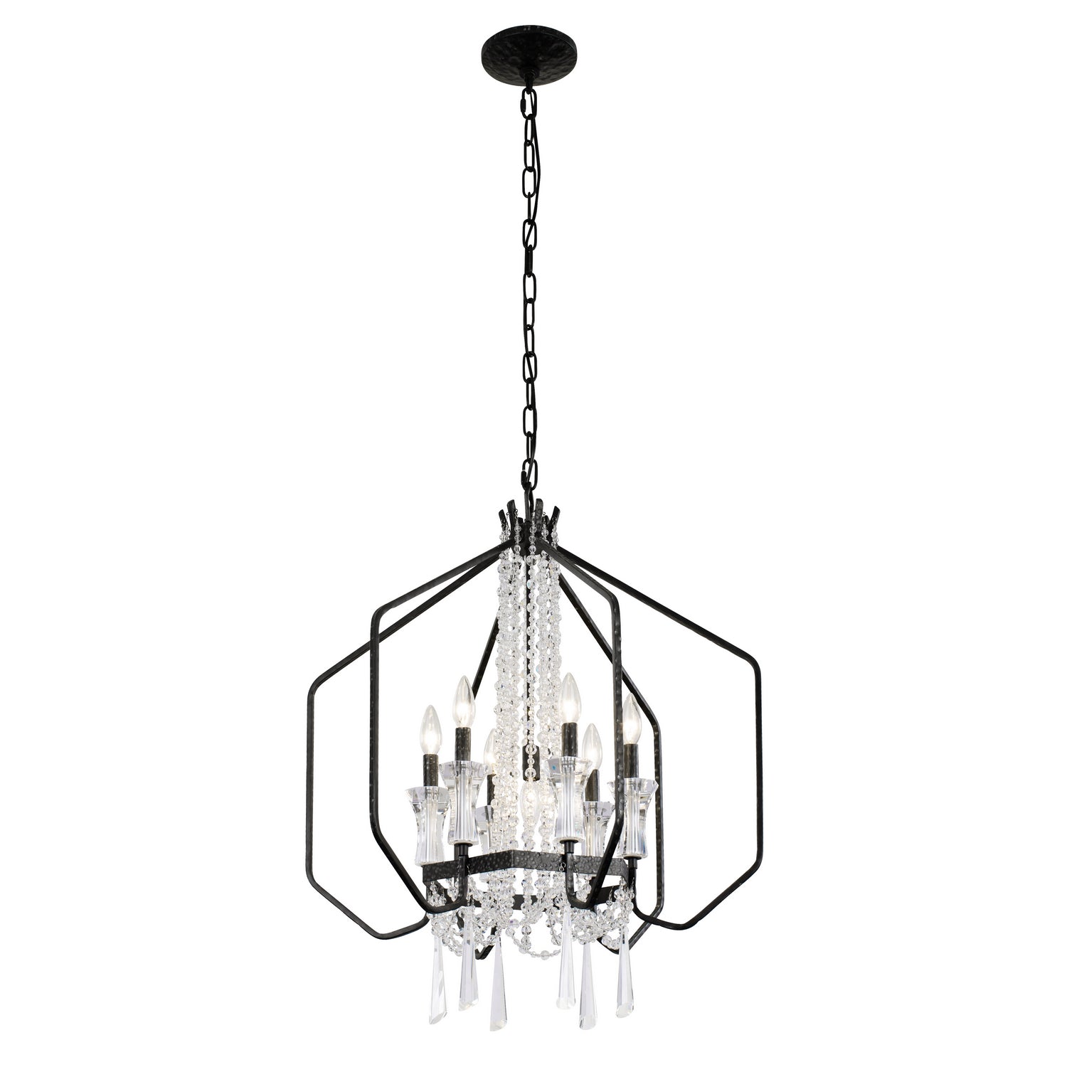 Varaluz - 270P07OX - Seven Light Pendant - Barcelona - Onyx