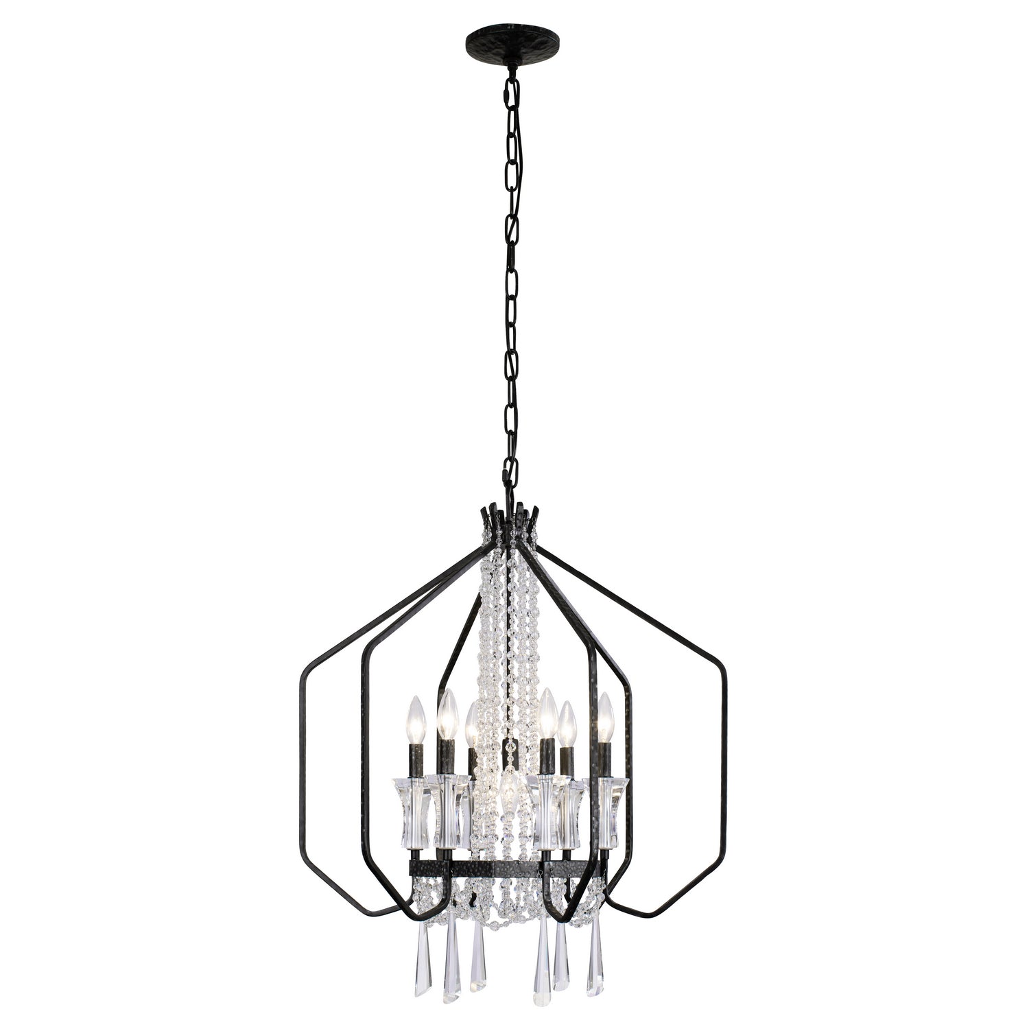 Varaluz - 270P07OX - Seven Light Pendant - Barcelona - Onyx