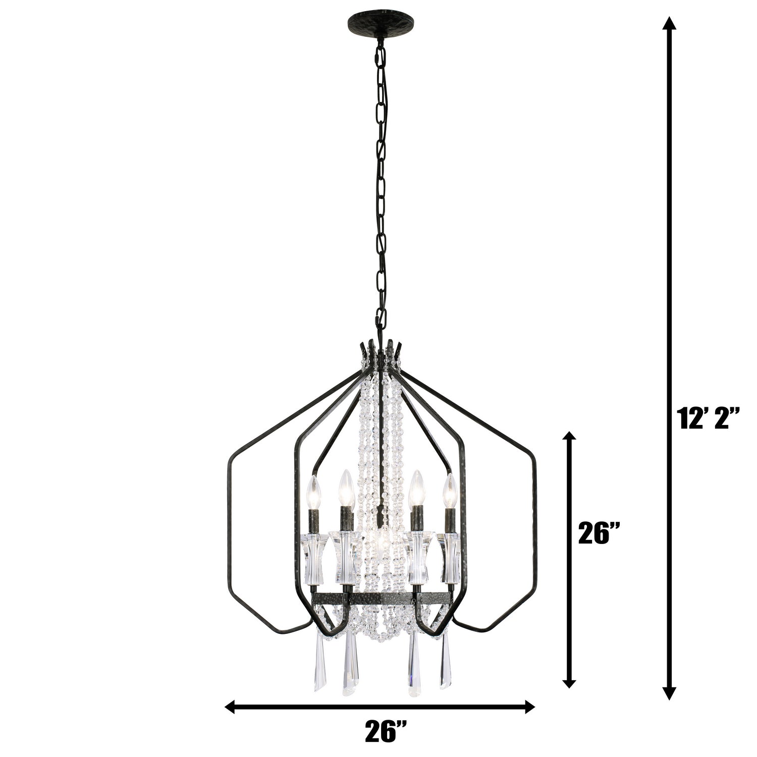 Varaluz - 270P07OX - Seven Light Pendant - Barcelona - Onyx