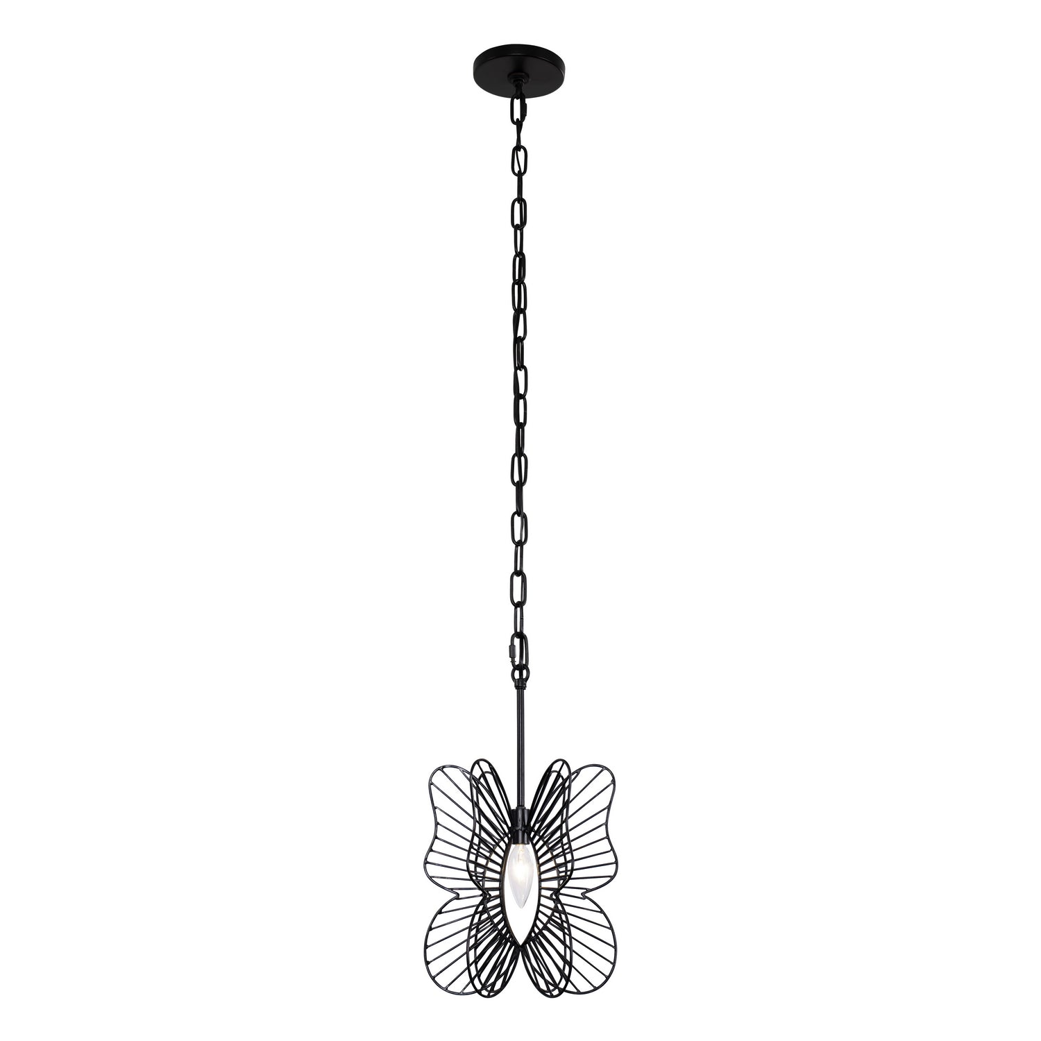 Varaluz - 330M01BL - One Light Mini Pendant - Monarch - Black