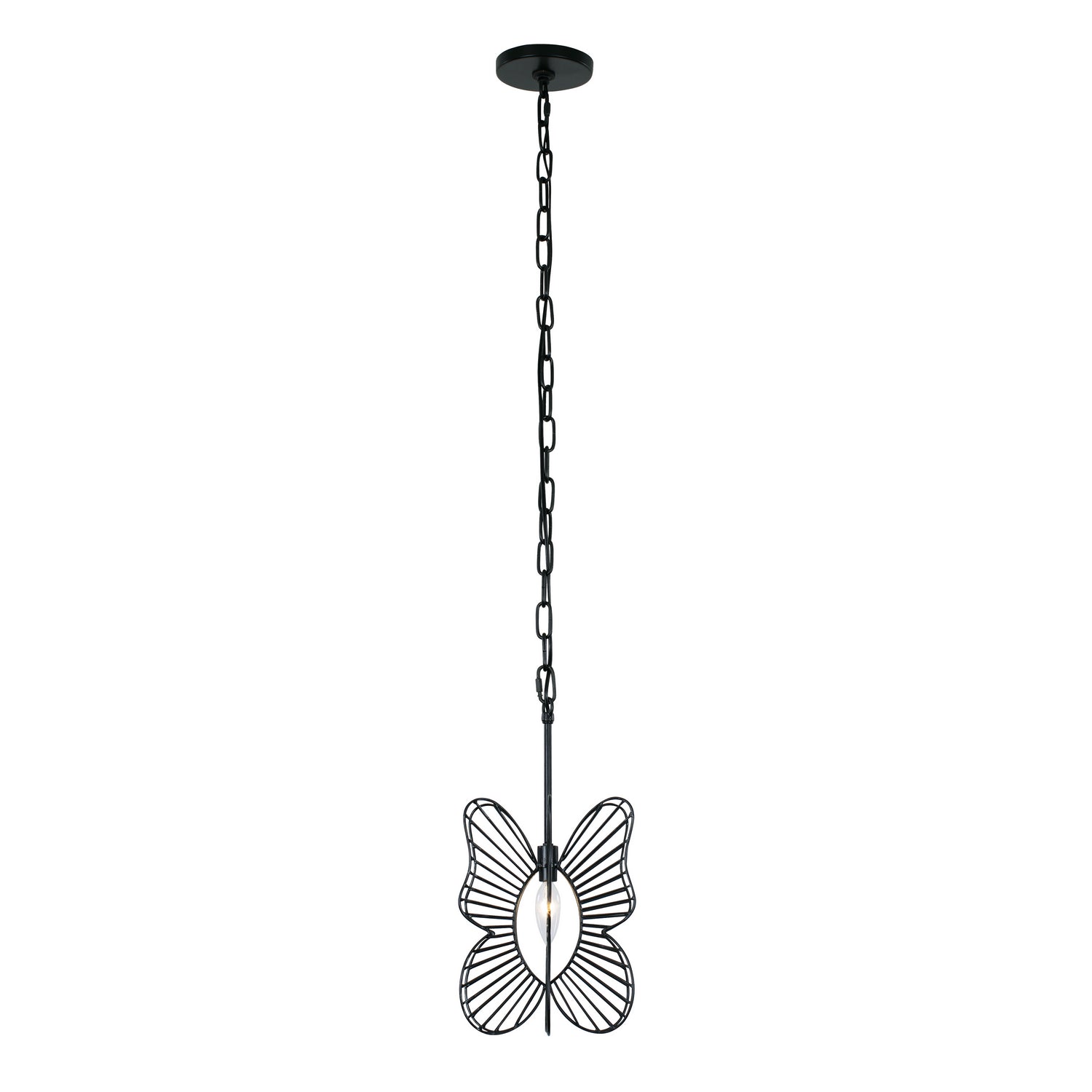 Varaluz - 330M01BL - One Light Mini Pendant - Monarch - Black
