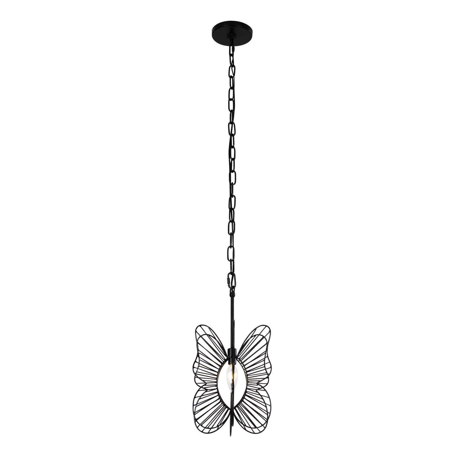 Varaluz - 330M01BL - One Light Mini Pendant - Monarch - Black