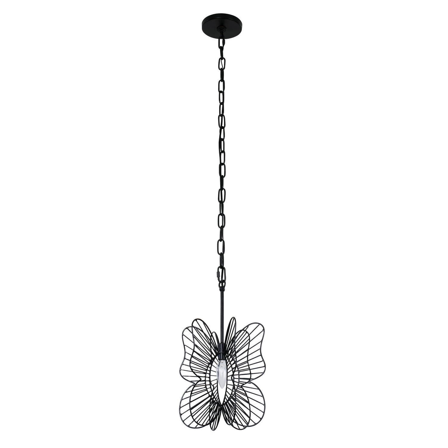 Varaluz - 330M01BL - One Light Mini Pendant - Monarch - Black