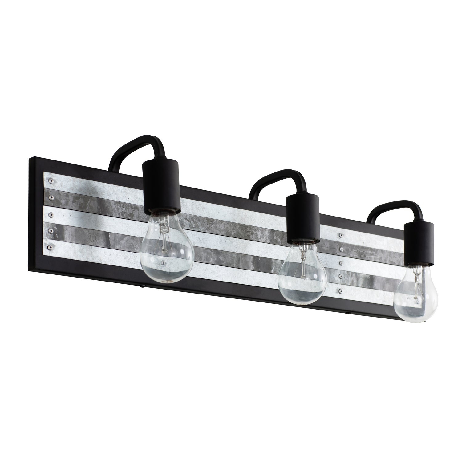 Varaluz - 336B03BL - Three Light Bath - Abbey Rose - Black/Galvanized
