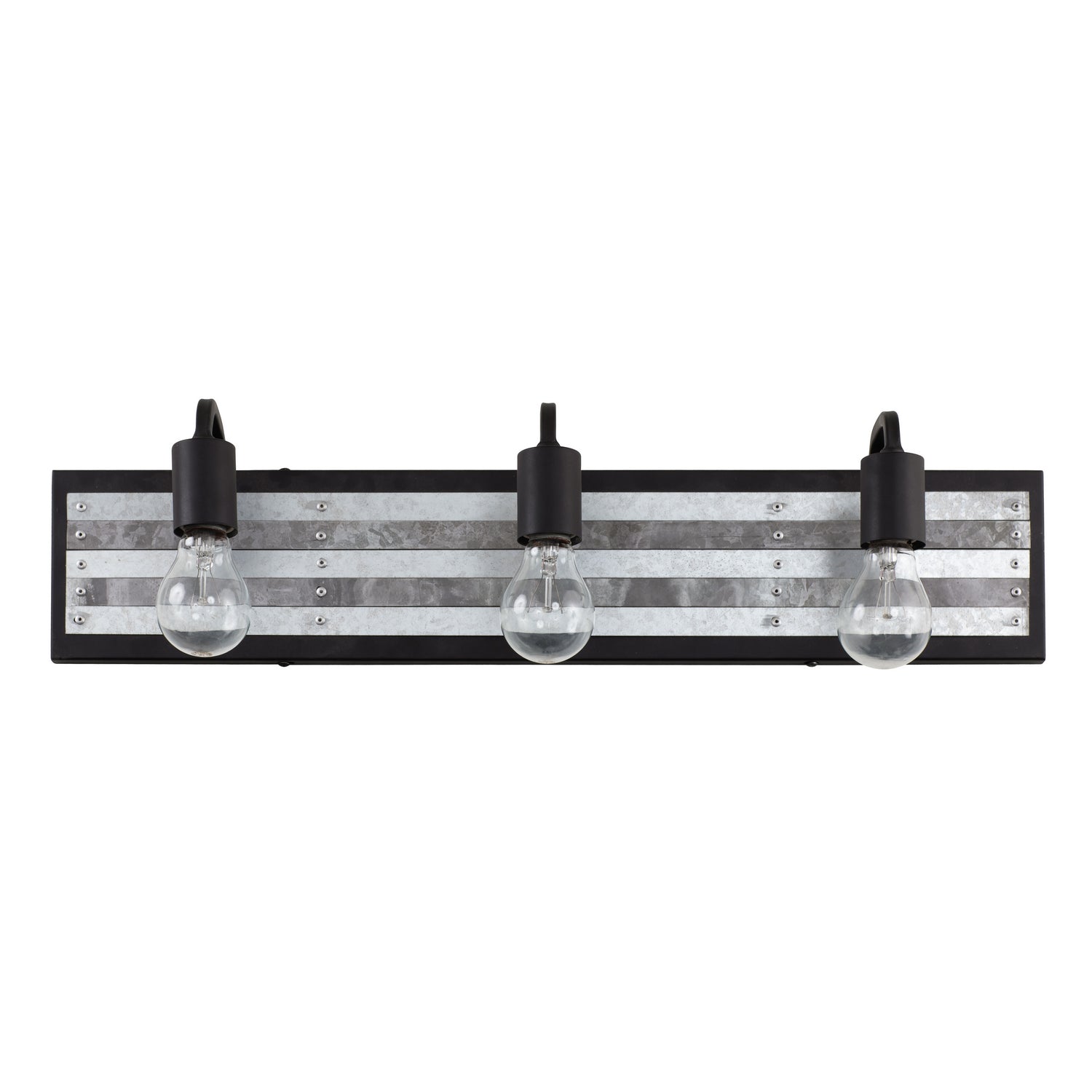 Varaluz - 336B03BL - Three Light Bath - Abbey Rose - Black/Galvanized