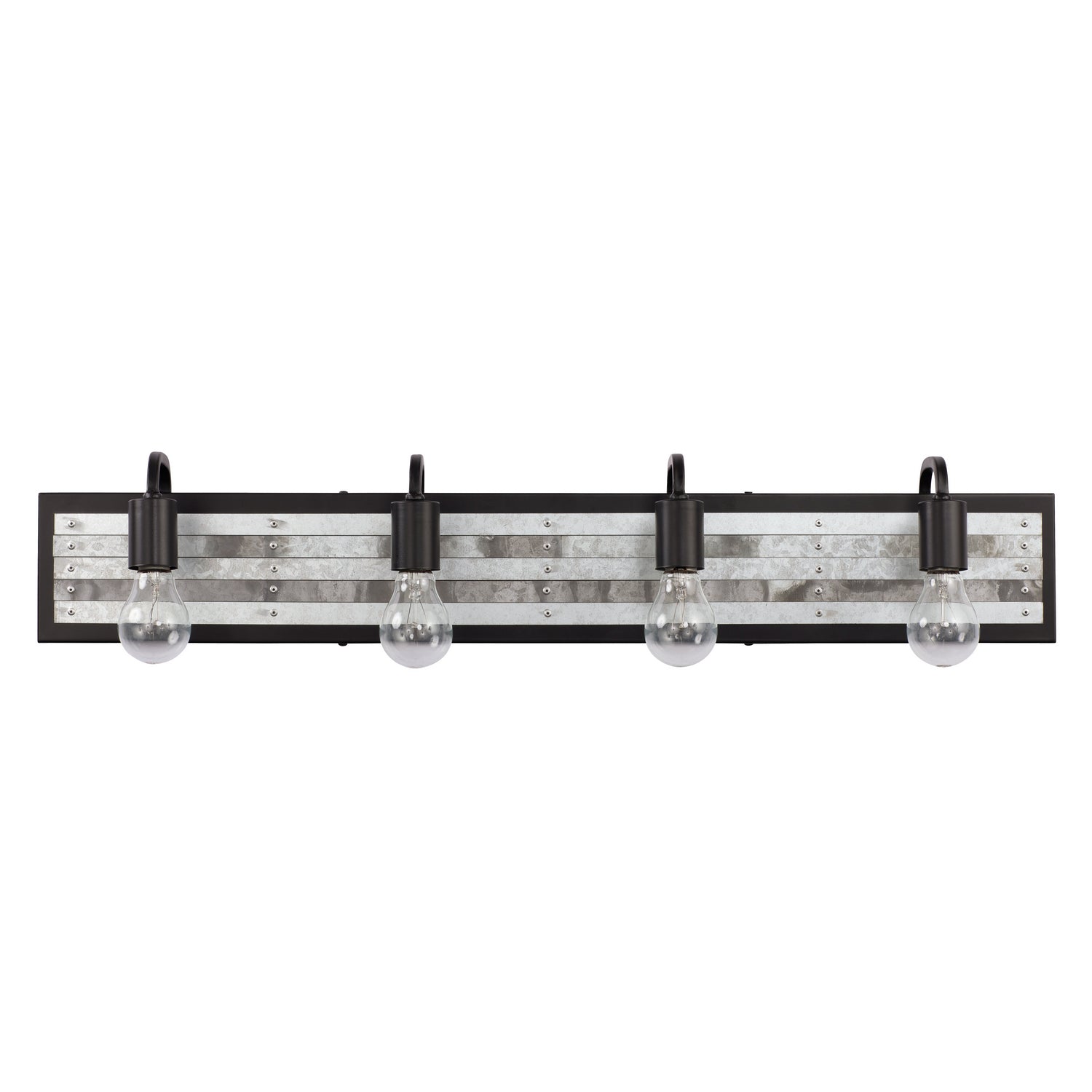 Varaluz - 336B04BL - Four Light Bath - Abbey Rose - Black/Galvanized