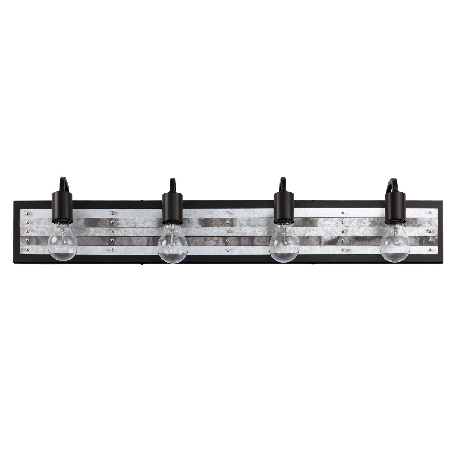 Varaluz - 336B04BL - Four Light Bath - Abbey Rose - Black/Galvanized