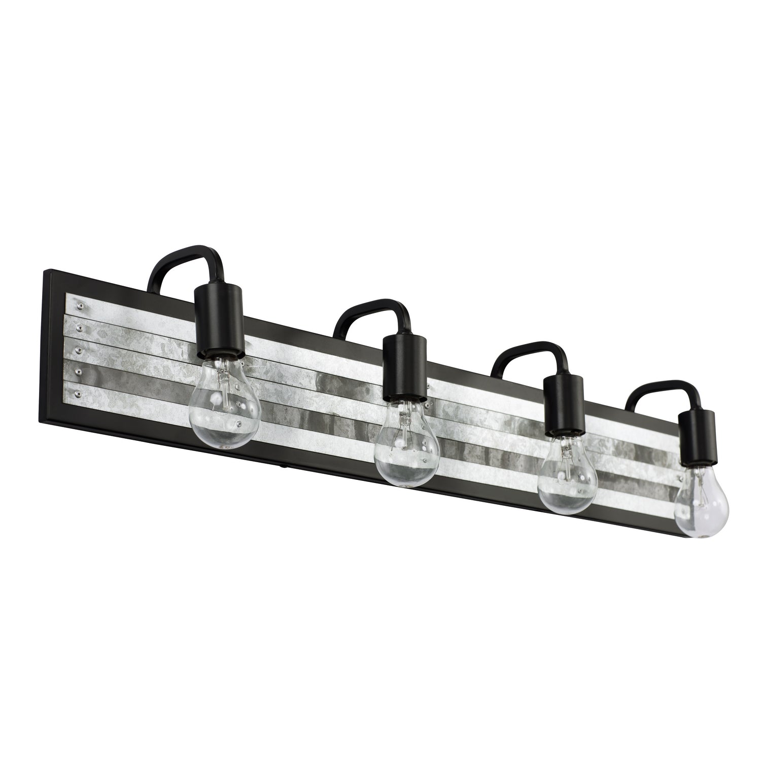 Varaluz - 336B04BL - Four Light Bath - Abbey Rose - Black/Galvanized