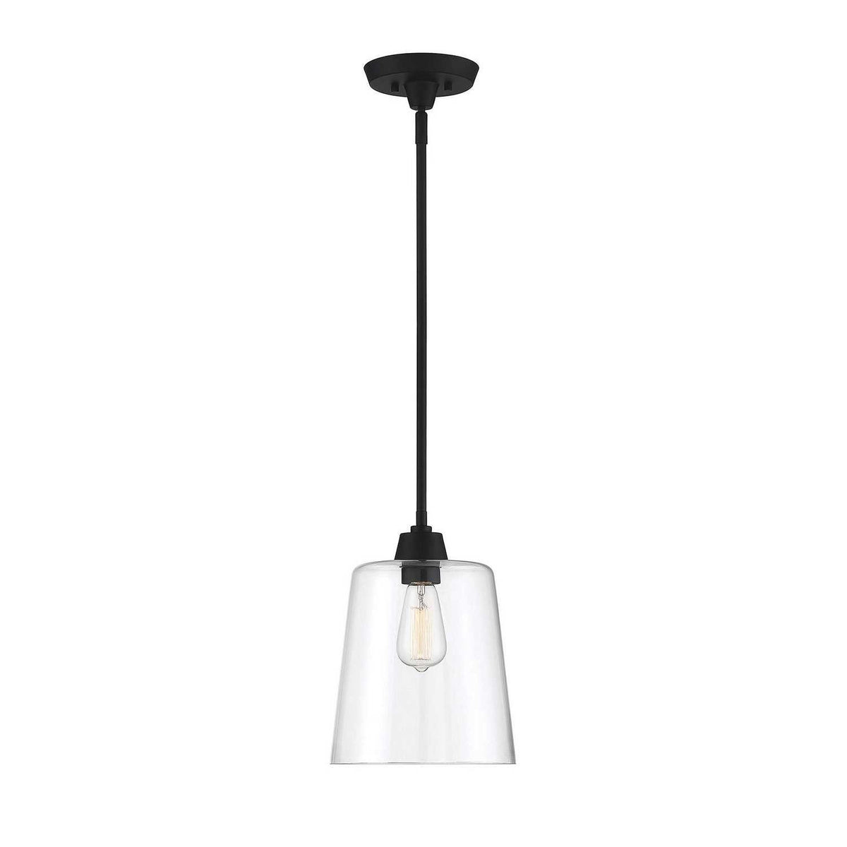 Meridian - M70081MBK - One Light Pendant - Mpend - Matte Black
