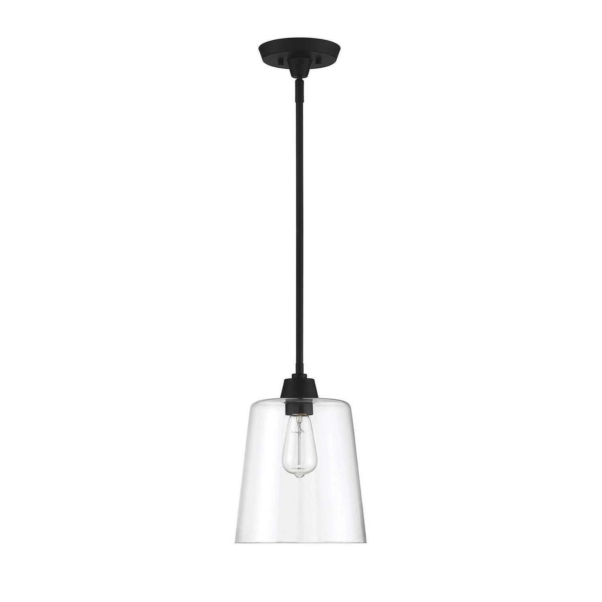 Meridian - M70081MBK - One Light Pendant - Mpend - Matte Black