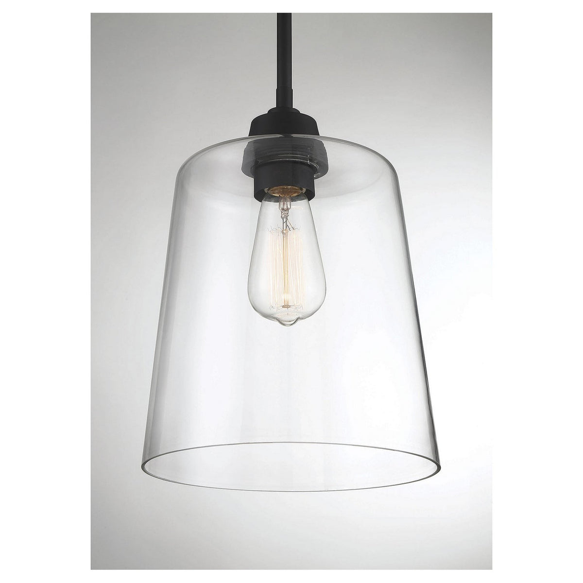 Meridian - M70081MBK - One Light Pendant - Mpend - Matte Black