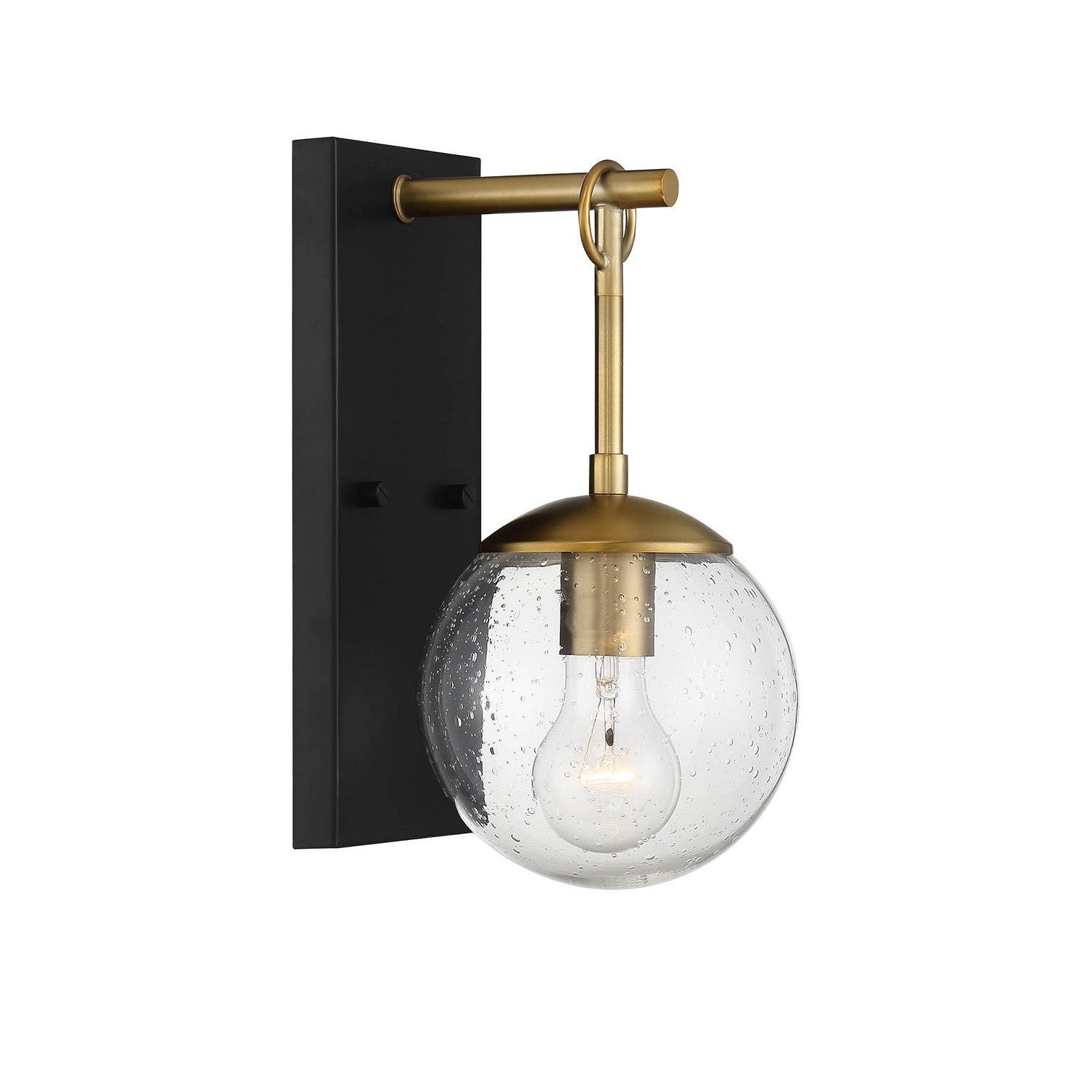 Meridian - M50029ORBNB - One Light Outdoor Wall Sconce - Moutd - Oil Rubbed Bronze with Natural Brass