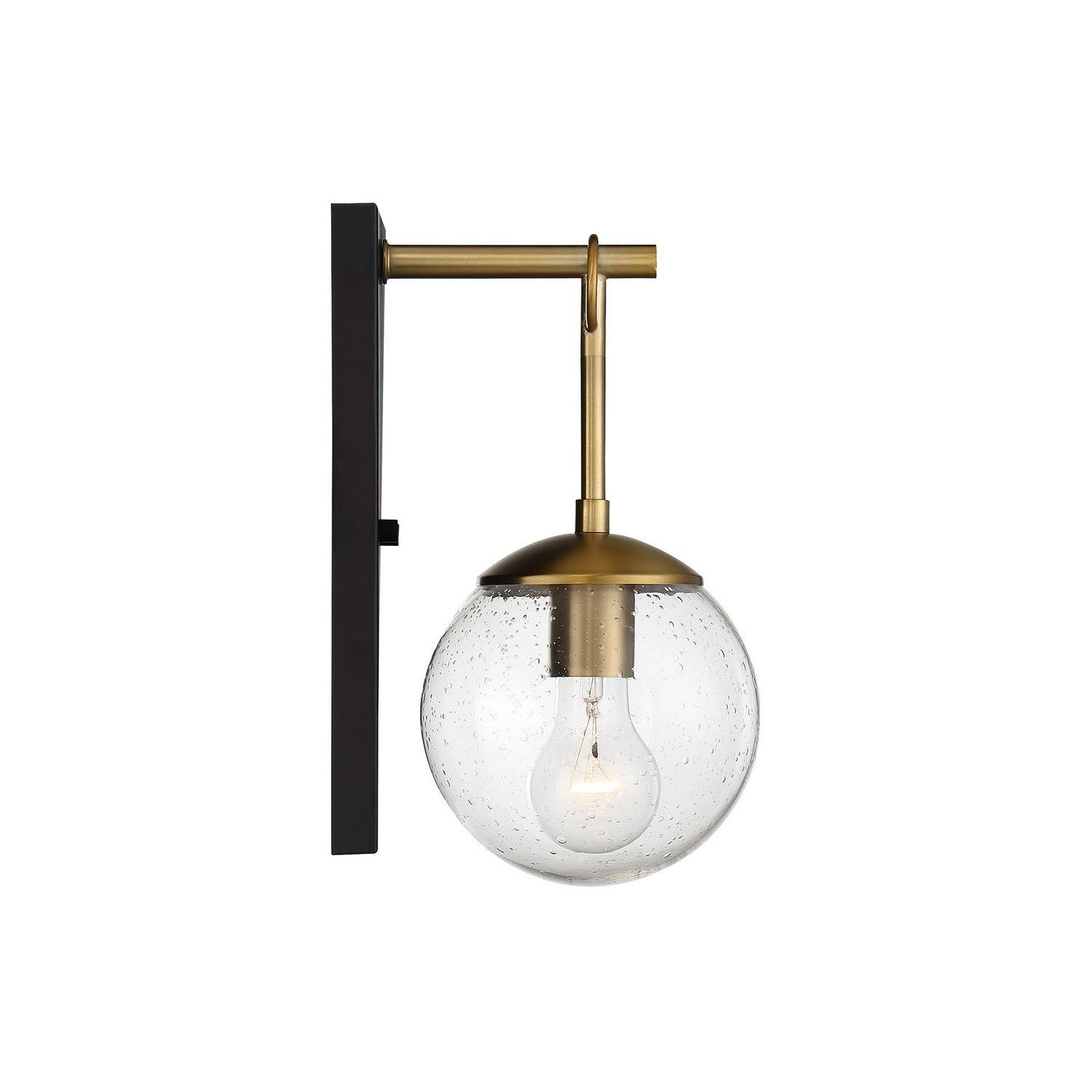 Meridian - M50029ORBNB - One Light Outdoor Wall Sconce - Moutd - Oil Rubbed Bronze with Natural Brass