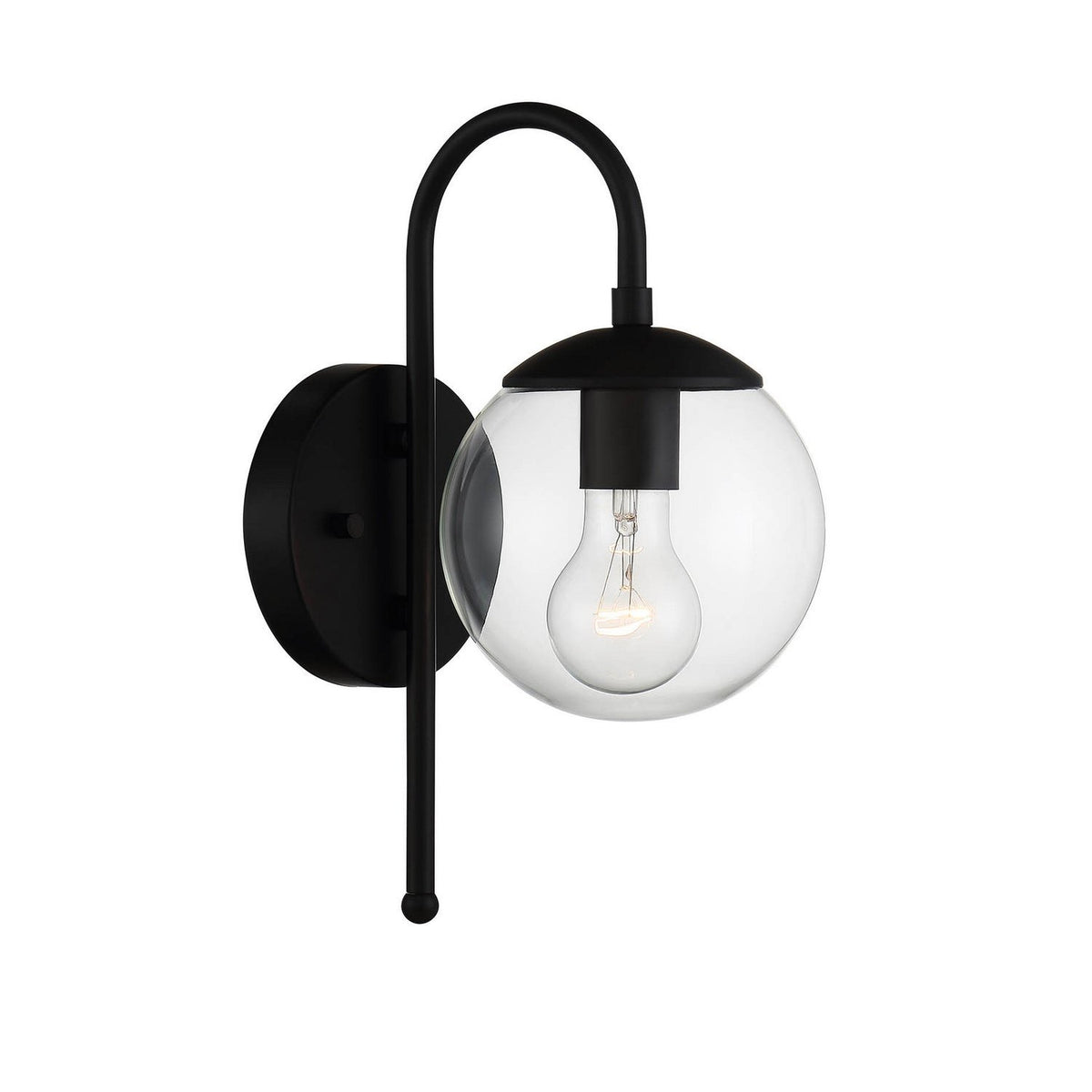 Meridian - M50030BK - One Light Outdoor Wall Sconce - Moutd - Matte Black